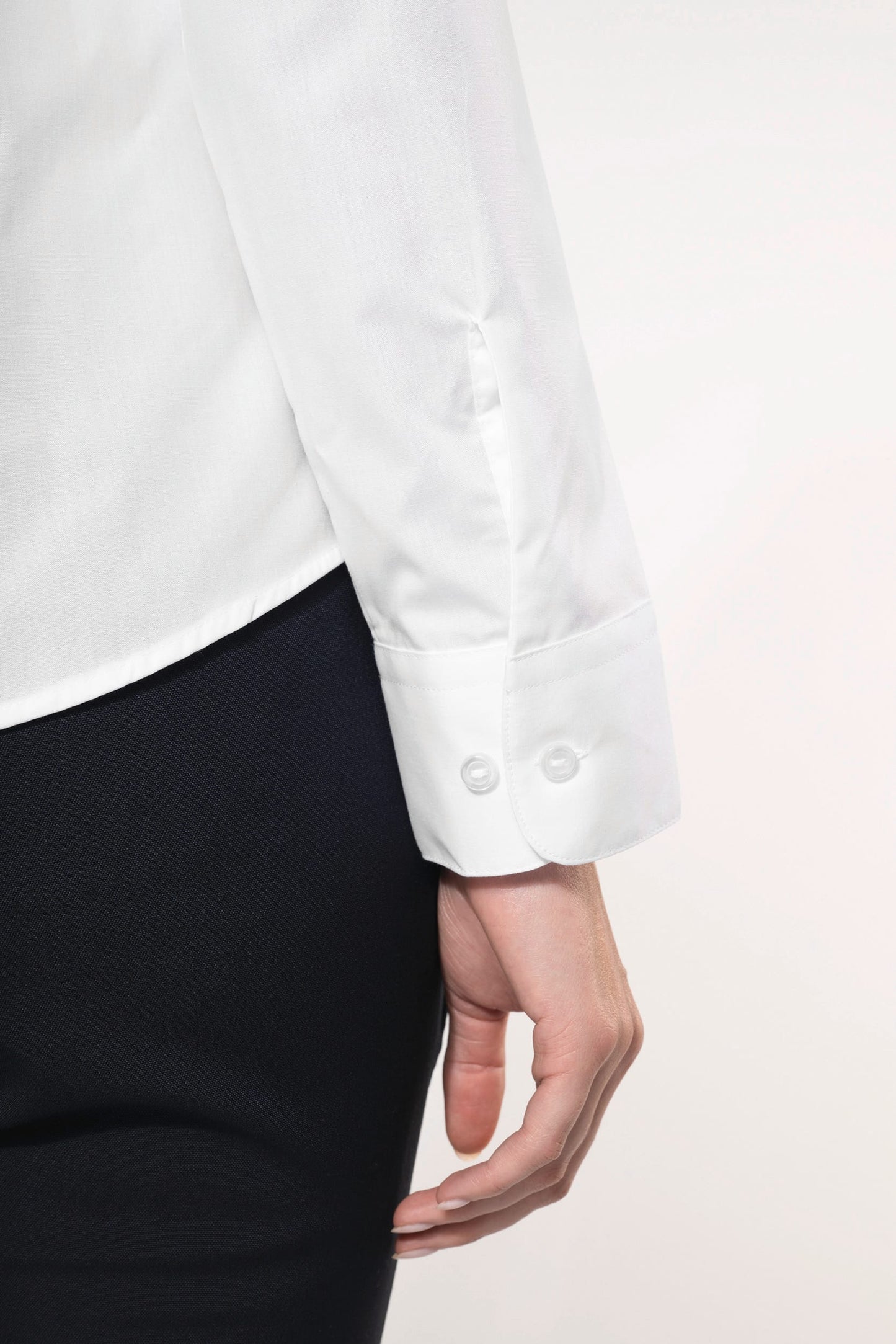 K514C - Camicia donna collo alla coreana manica lunga