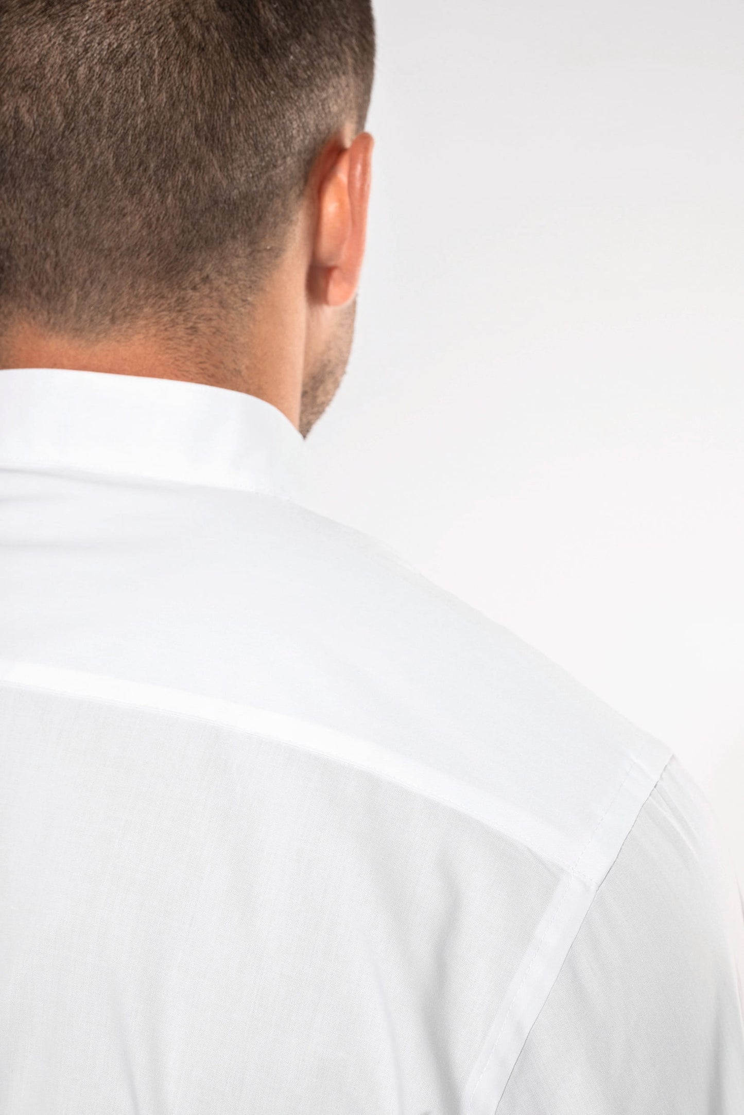 K515C - Camicia uomo collo alla coreana manica lunga