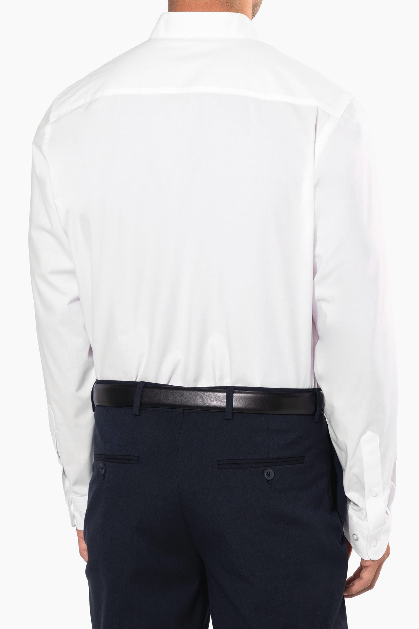 K515 - Camicia uomo collo alla coreana manica lunga