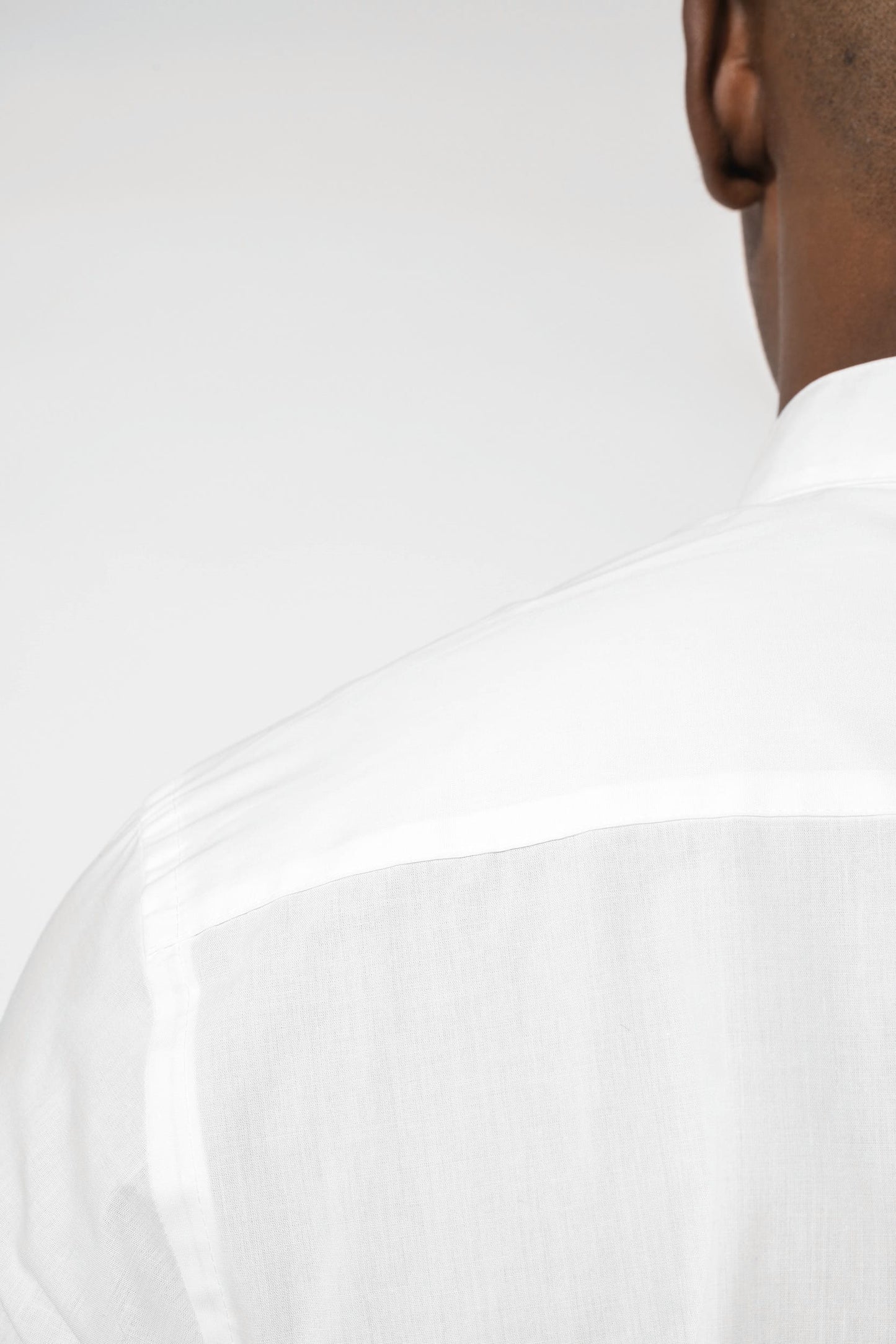 K515C - Camicia uomo collo alla coreana manica lunga