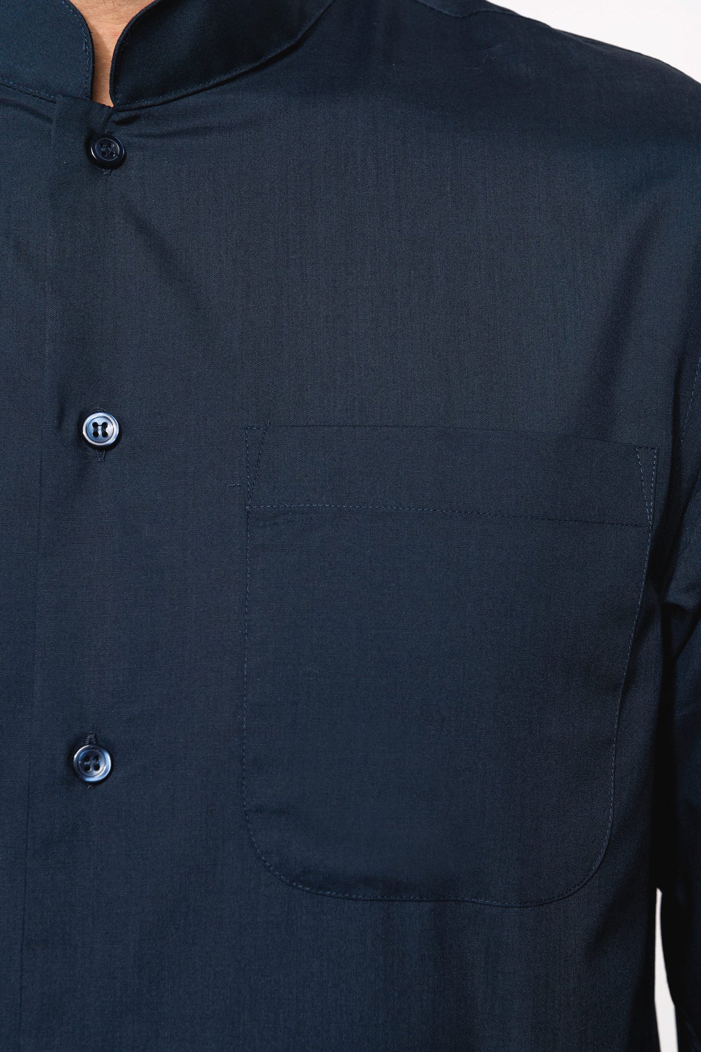 K515 - Camicia uomo collo alla coreana manica lunga