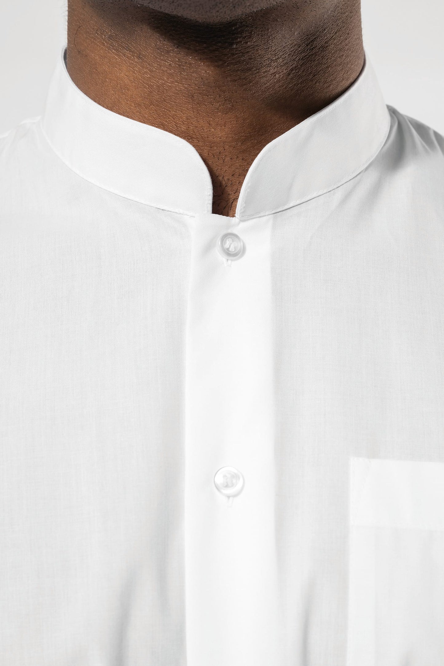 K515C - Camicia uomo collo alla coreana manica lunga