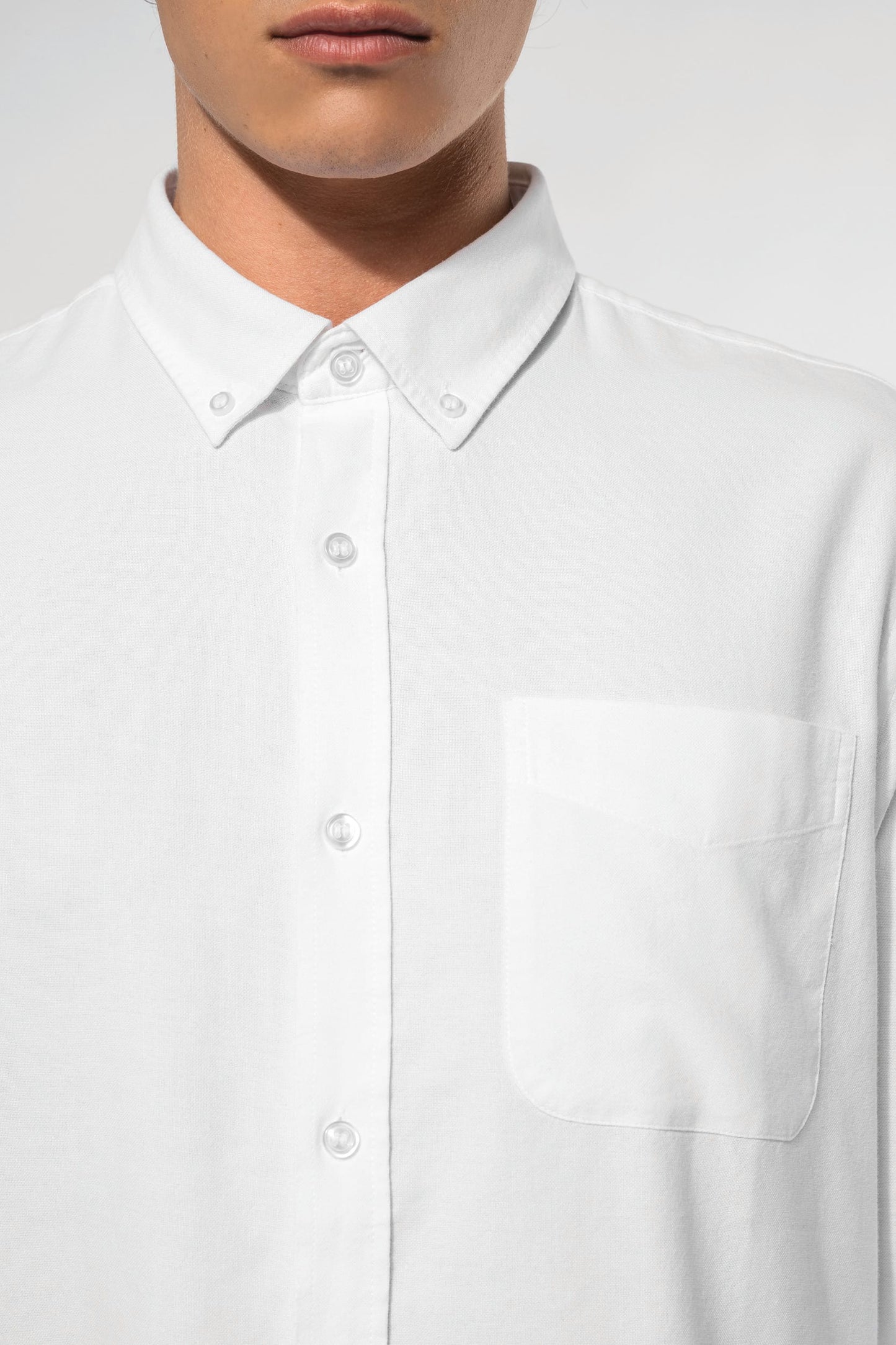 K516 - Camicia Oxford uomo<br/>manica lunga