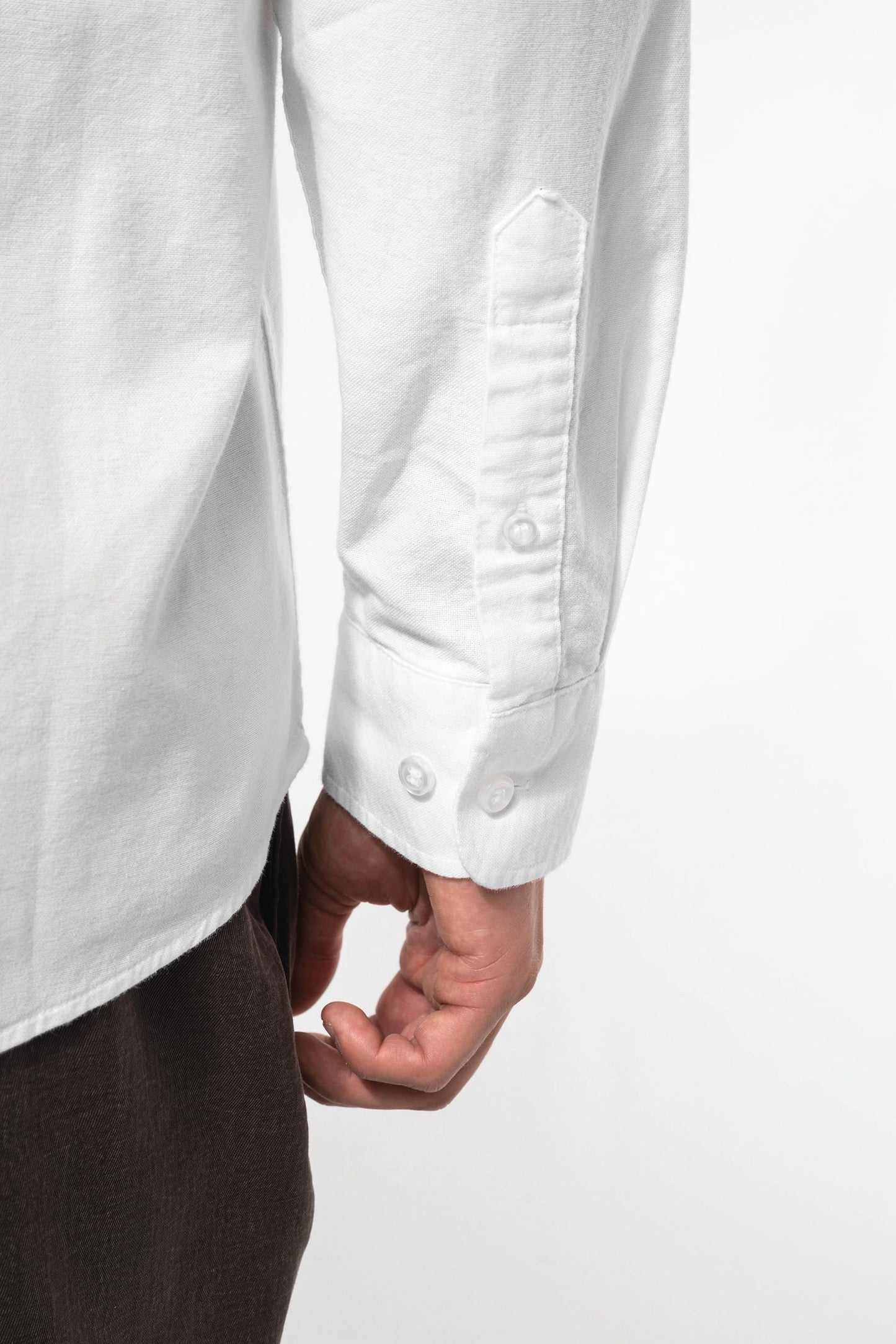 K516 - Camicia Oxford uomo<br/>manica lunga