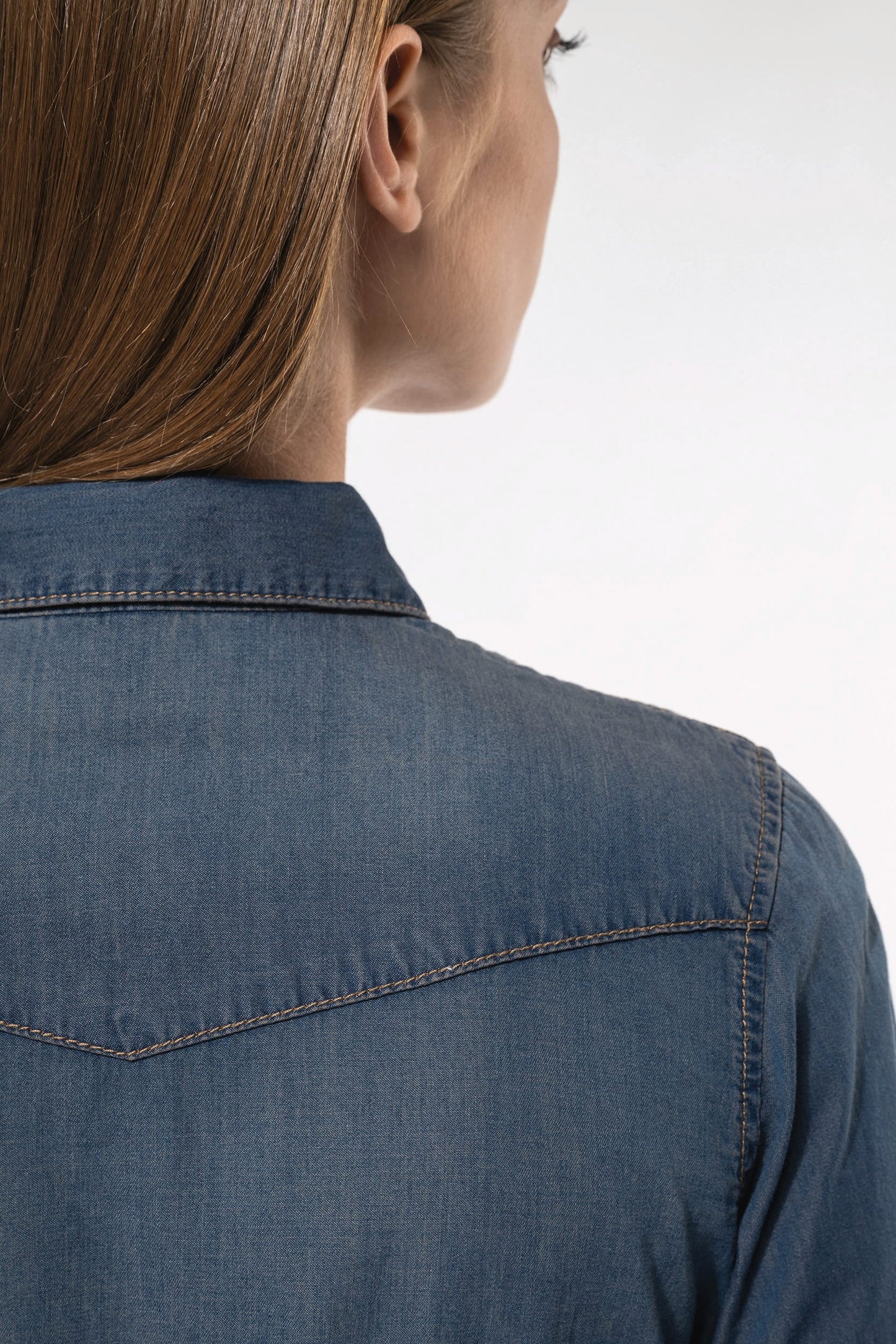 K518 - Camicia donna Denim manica lunga