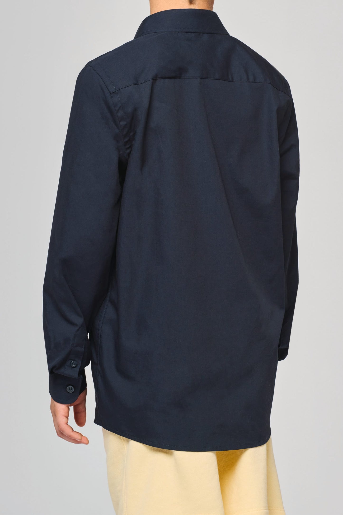 K521 - Camicia bambino in popeline manica lunga
