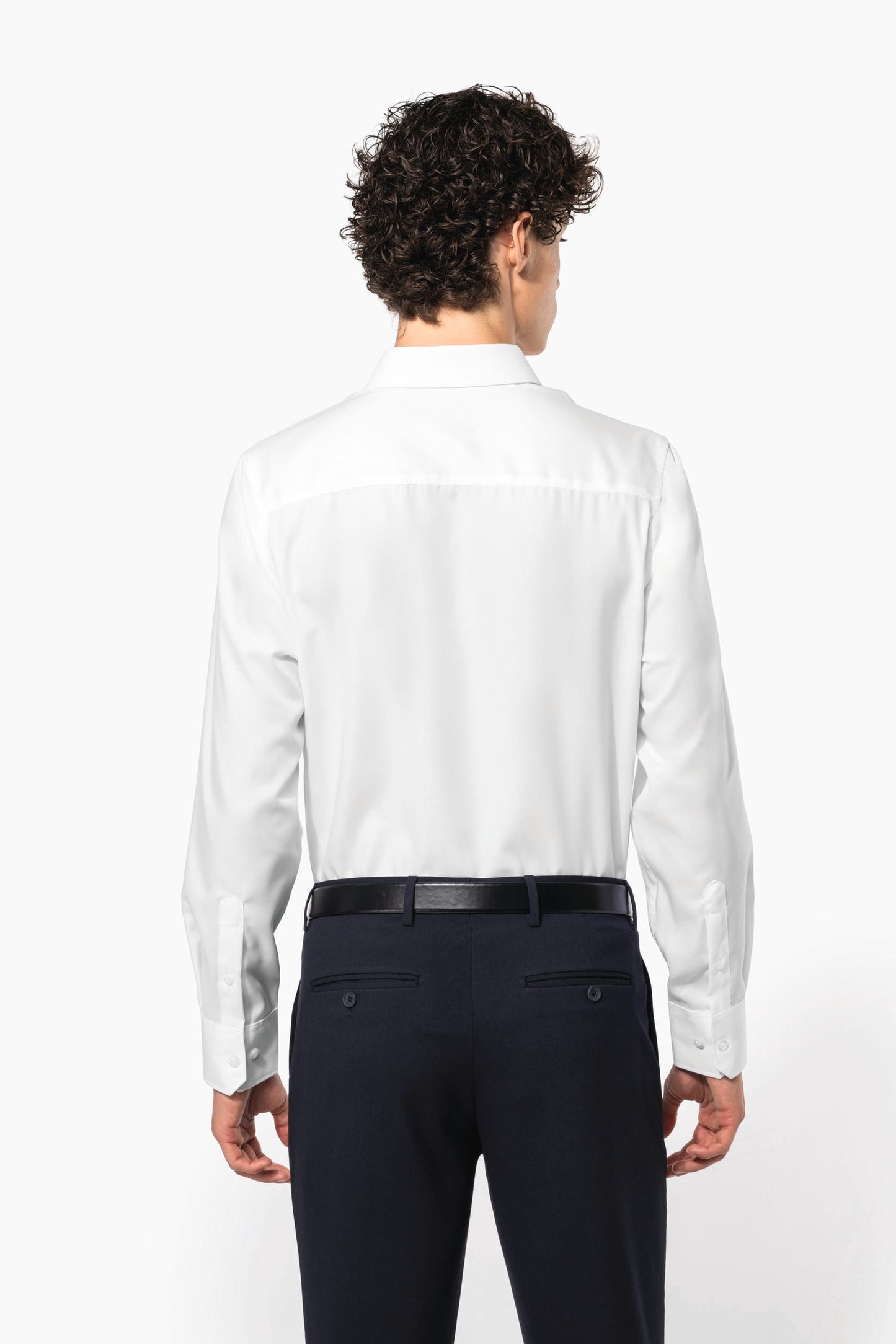 K522 - Camicia uomo attillata manica lunga no-stiro