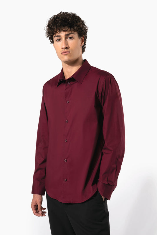 K529 - Camicia uomo elasticizzata manica lunga