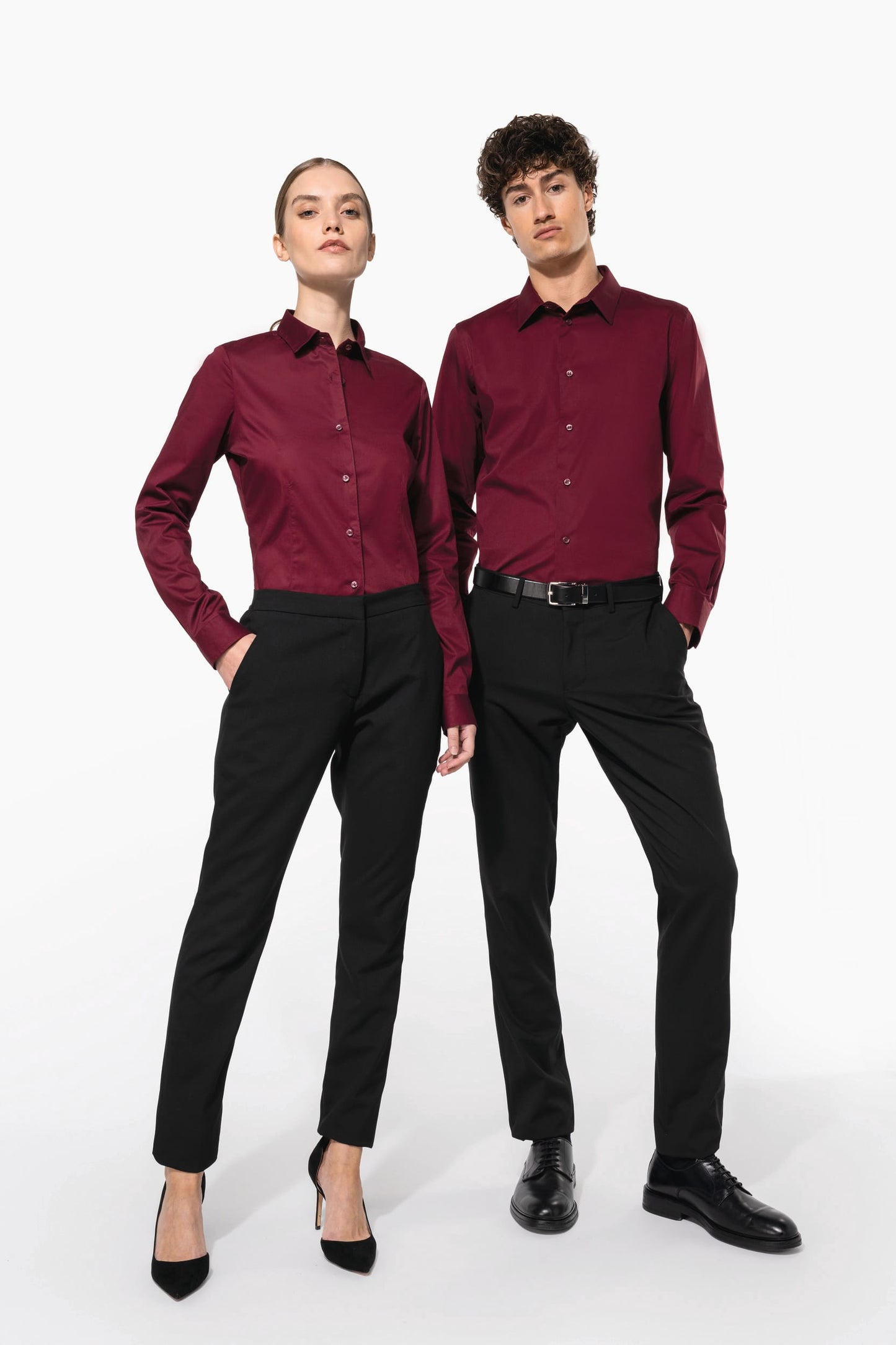 K529 - Camicia uomo elasticizzata manica lunga