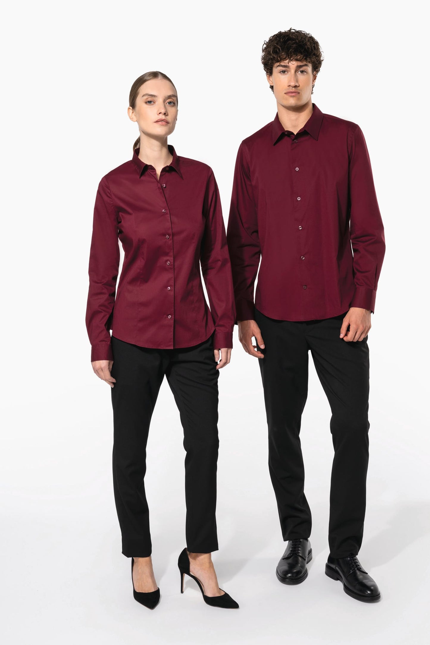 K529 - Camicia uomo elasticizzata manica lunga