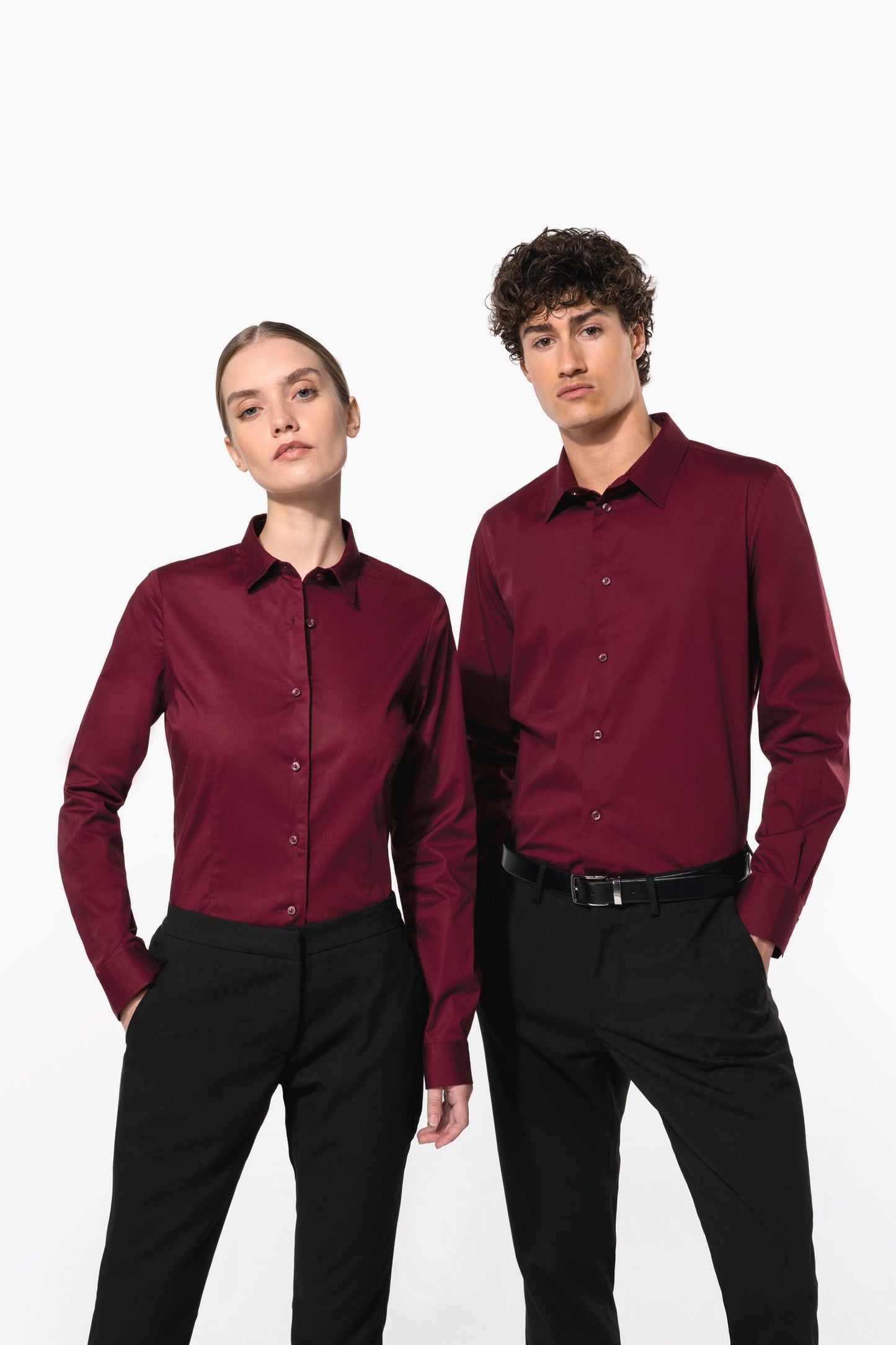 K529 - Camicia uomo elasticizzata manica lunga