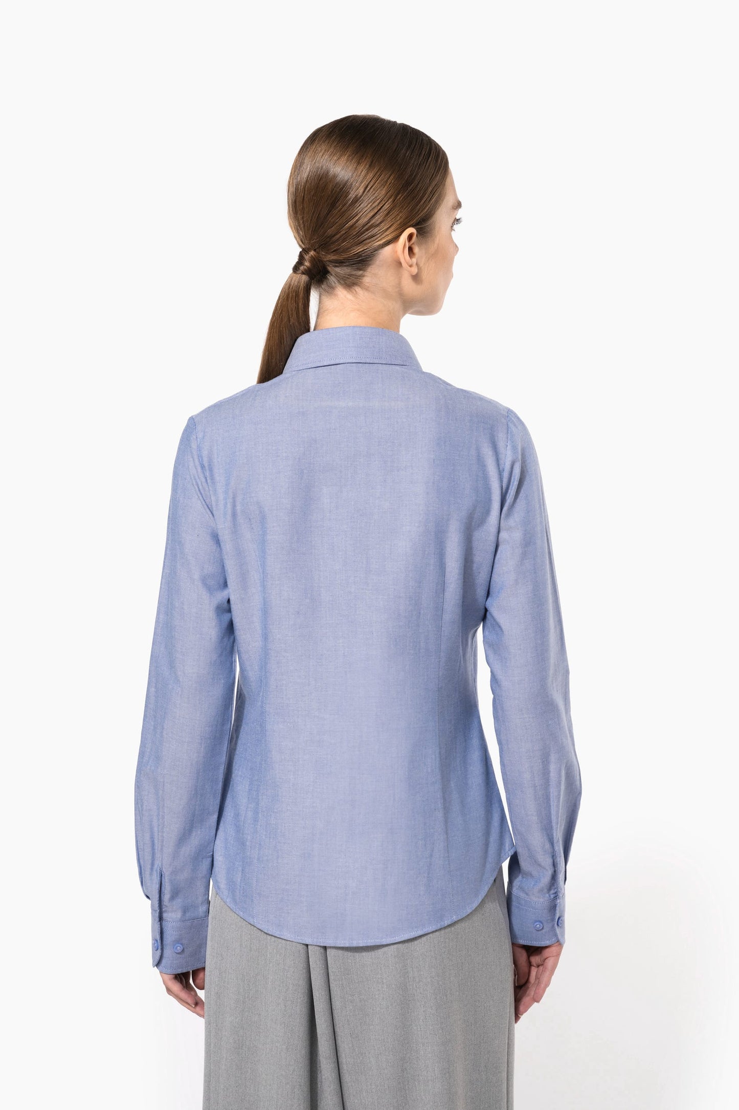 K534 - Camicia Oxford donna manica lunga