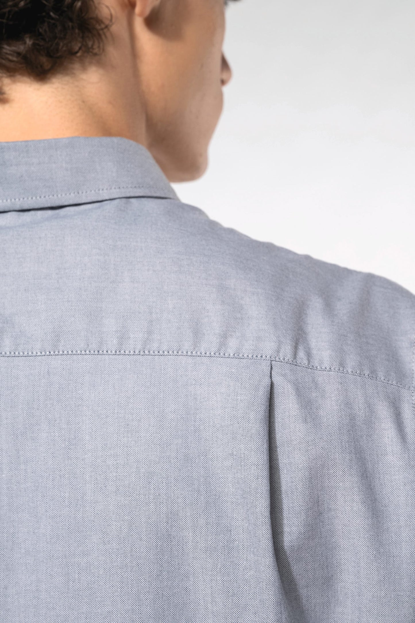 K535 - Camicia Oxford uomo manica corta