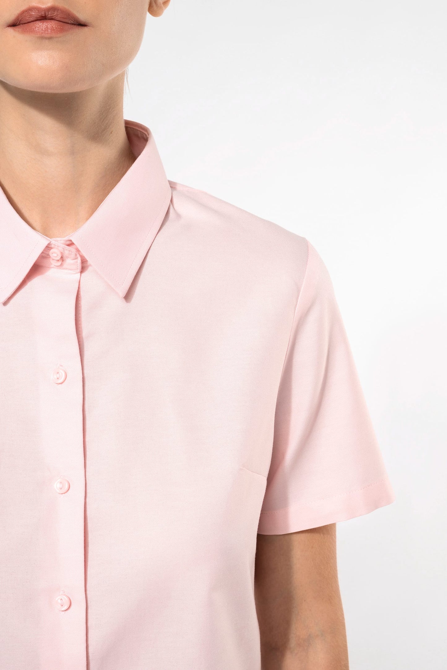 K536C - Camicia Oxford donna manica corta