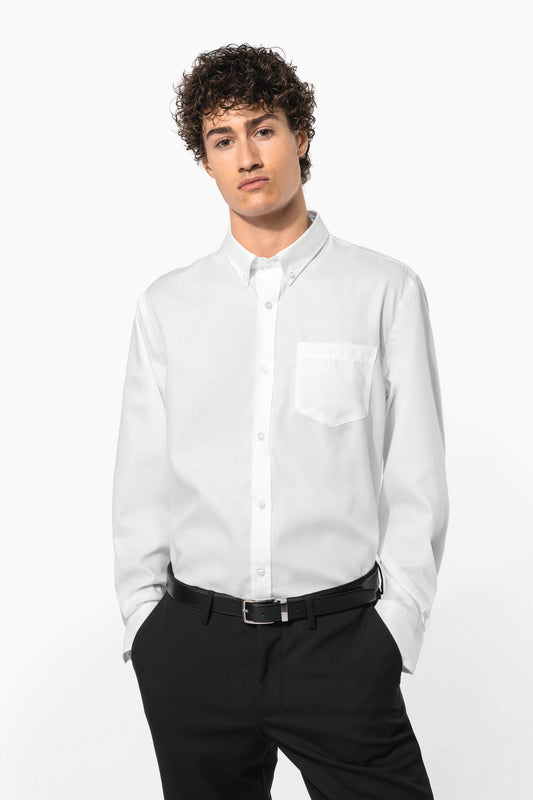 K537 - Camicia uomo manica lunga no stiro