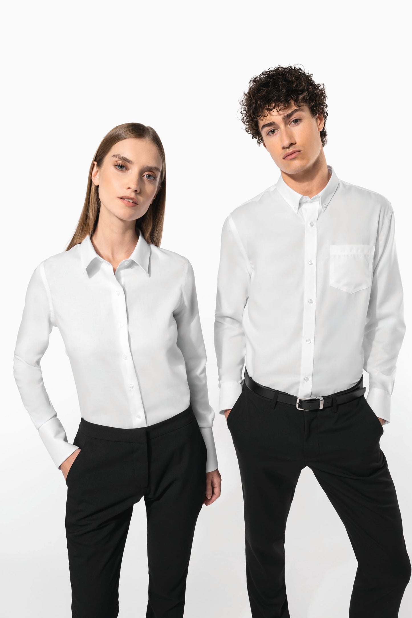 K537 - Camicia uomo manica lunga no stiro
