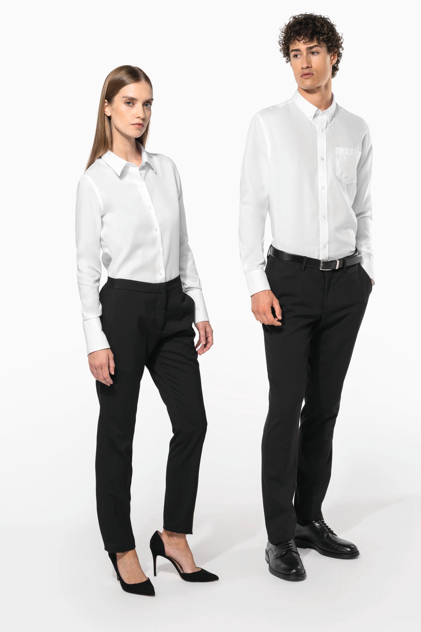 K538 - Camicia donna manica lunga no stiro