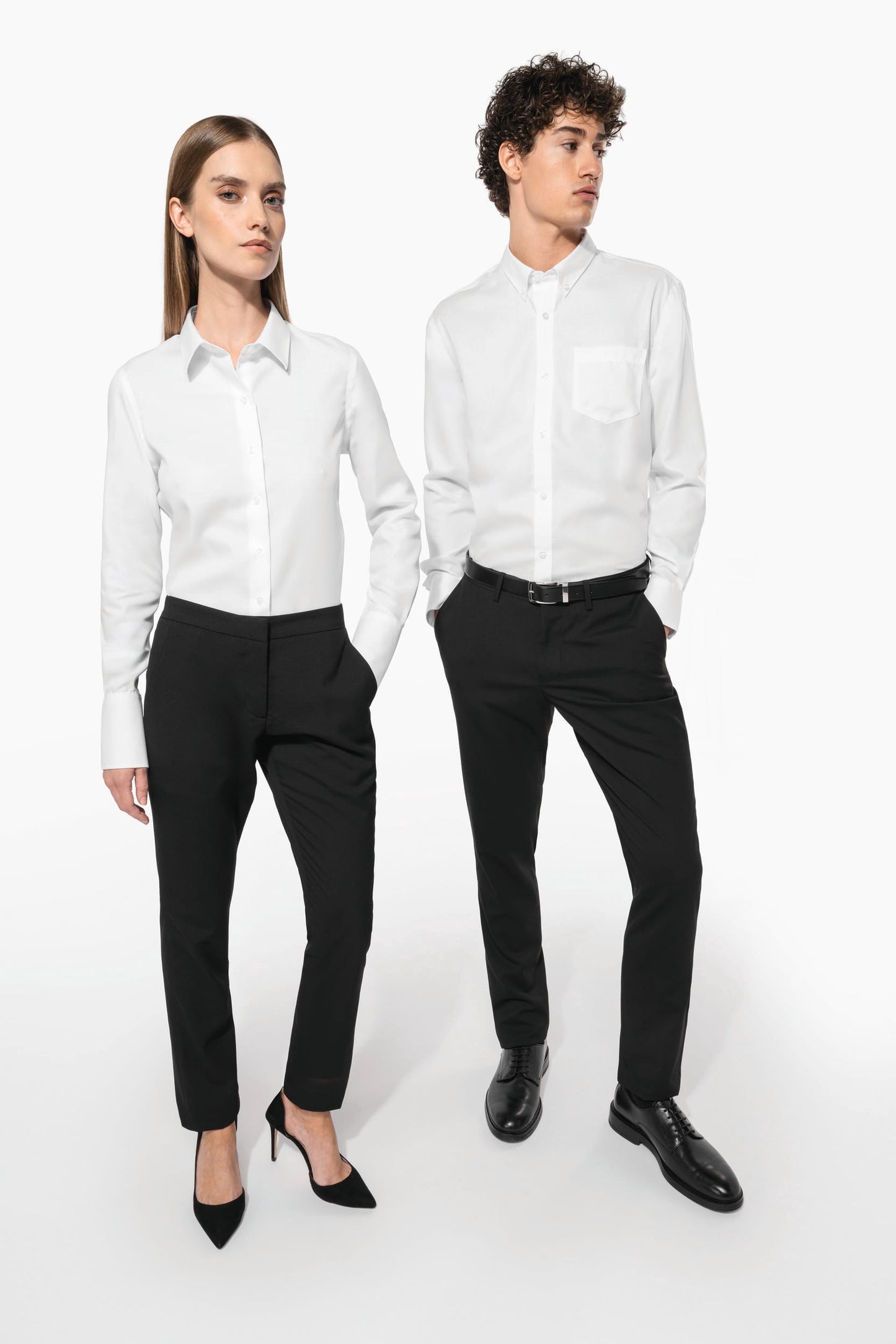 K537 - Camicia uomo manica lunga no stiro
