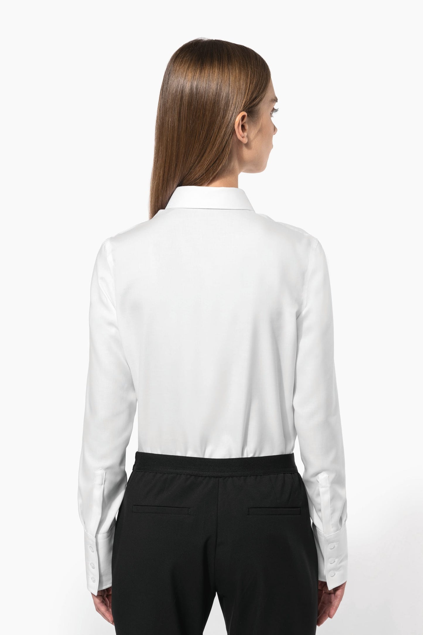 K538 - Camicia donna manica lunga no stiro