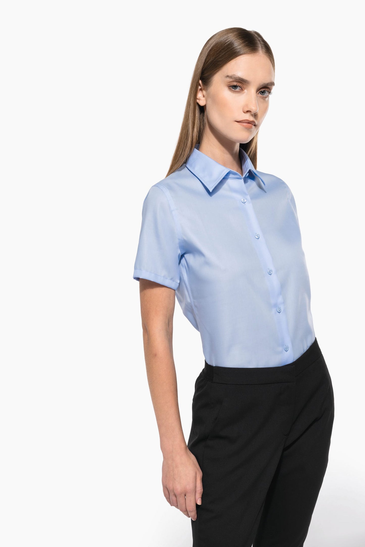 K540 - Camicia donna manica corta no stiro