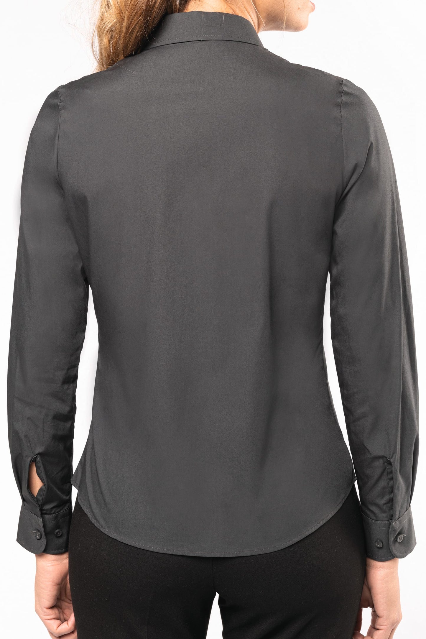 K542 - Camicia donna in popeline manica lunga