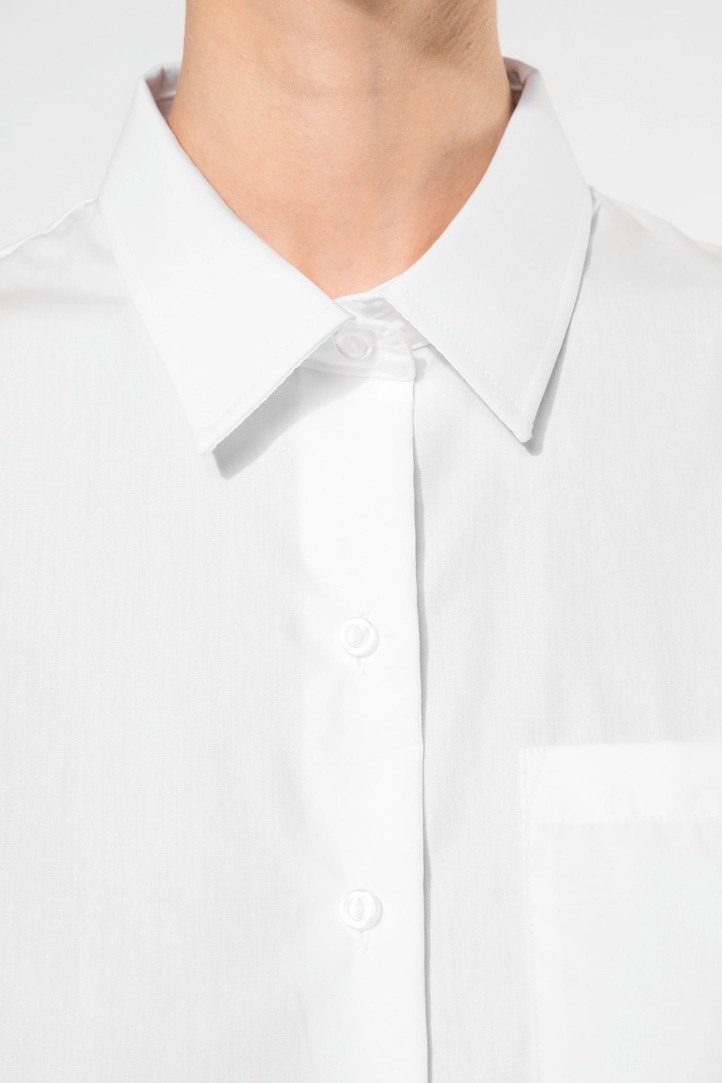 K542 - Camicia donna in popeline manica lunga