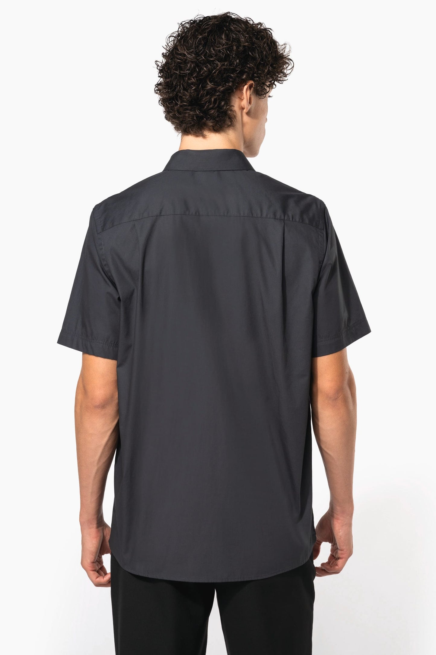 K543C - Camicia uomo in popeline manica corta