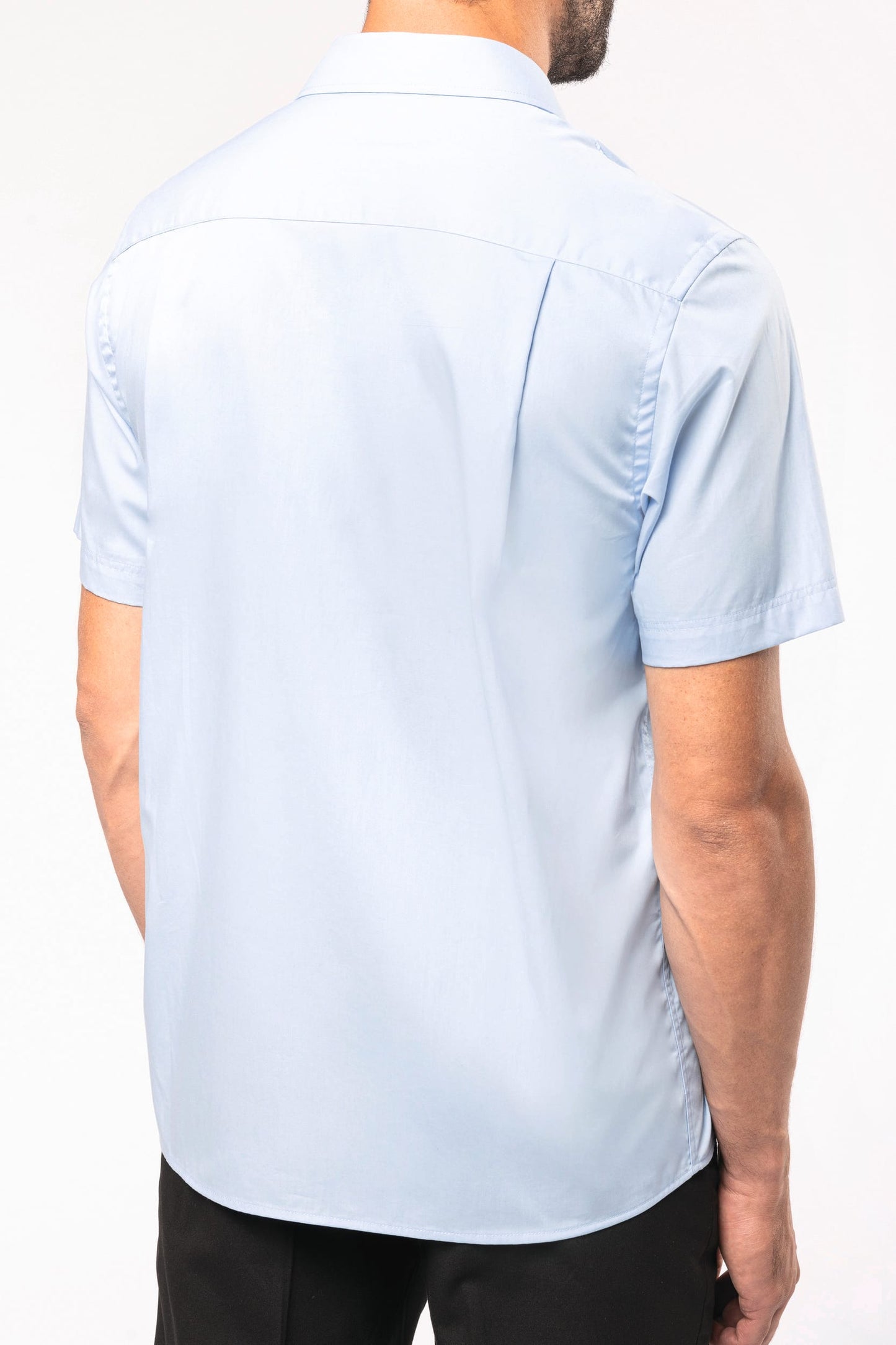 K543C - Camicia uomo in popeline manica corta