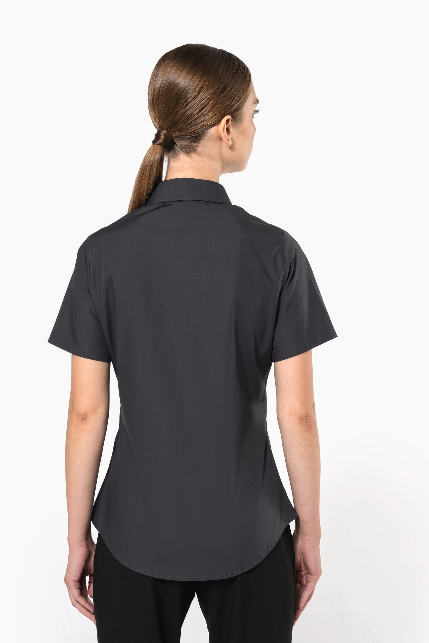 K544 - Camicia donna in popeline manica corta