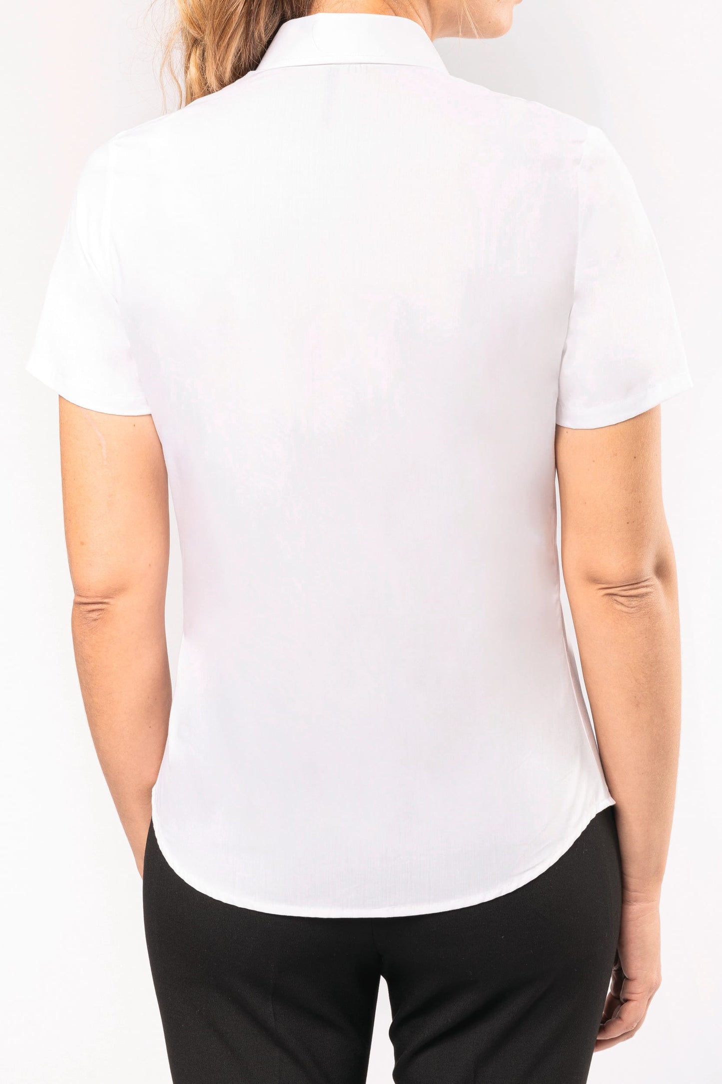 K544C - Camicia donna in popeline manica corta