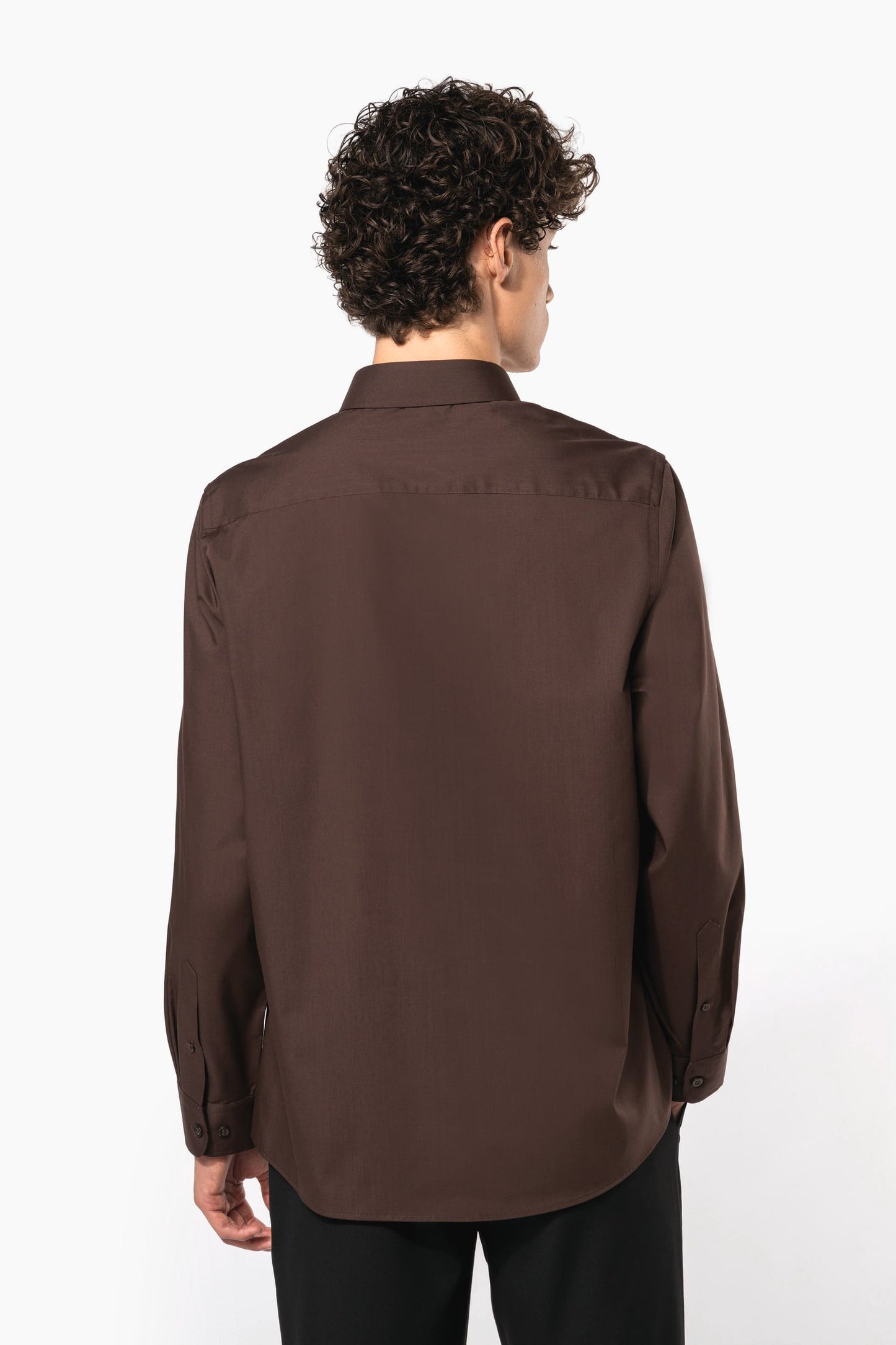 K545 - Camicia popeline policotone uomo facile da lavare