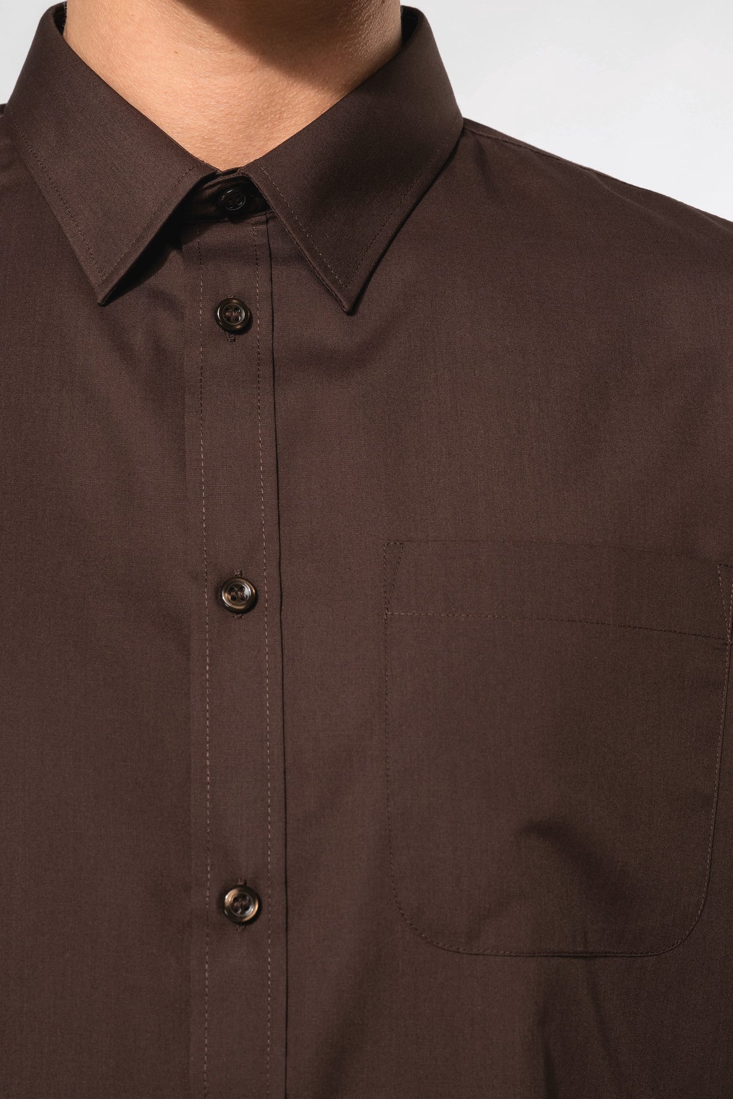 K545 - Camicia popeline policotone uomo facile da lavare