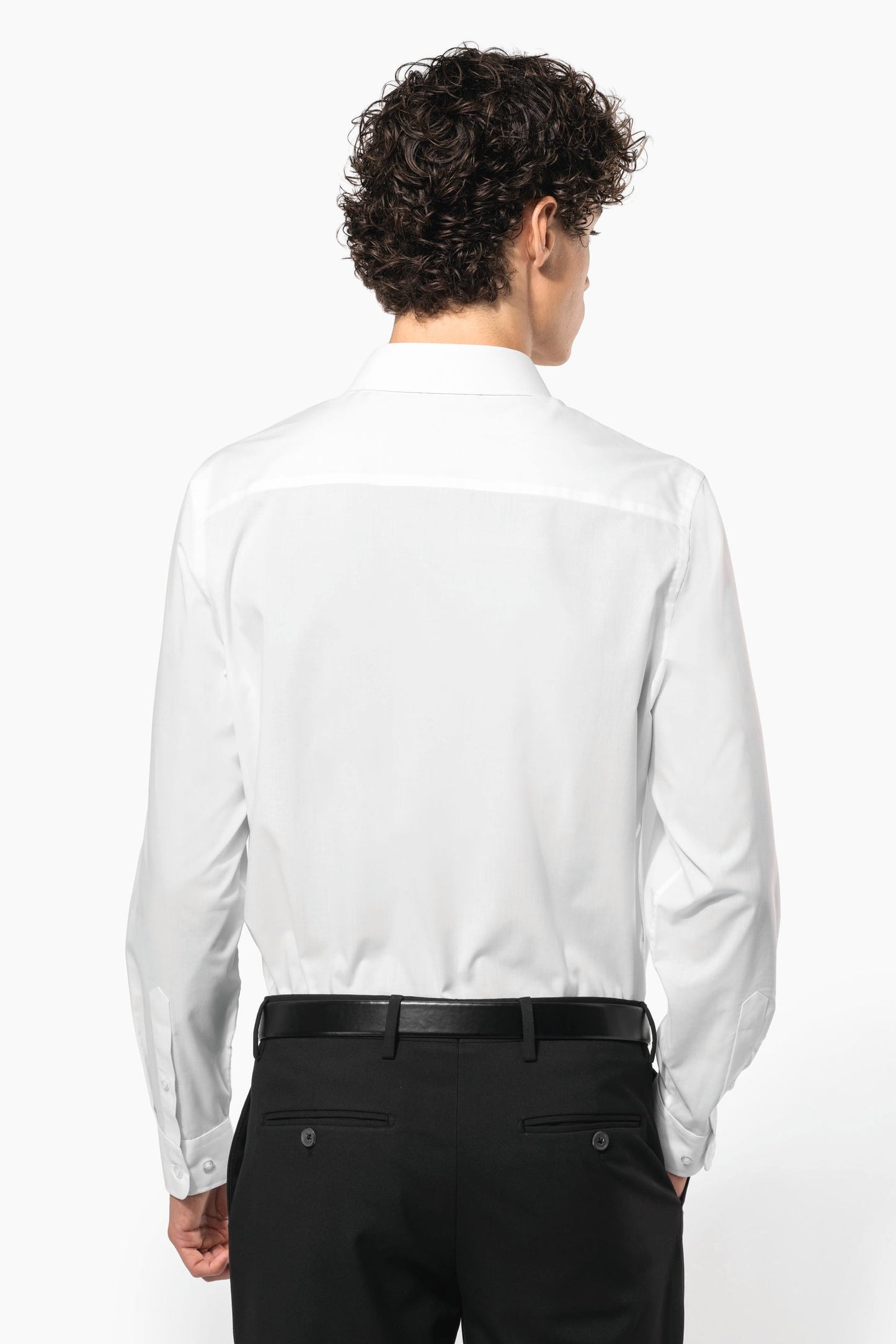 K583C - Camicia popeline policotone uomo facile da lavare