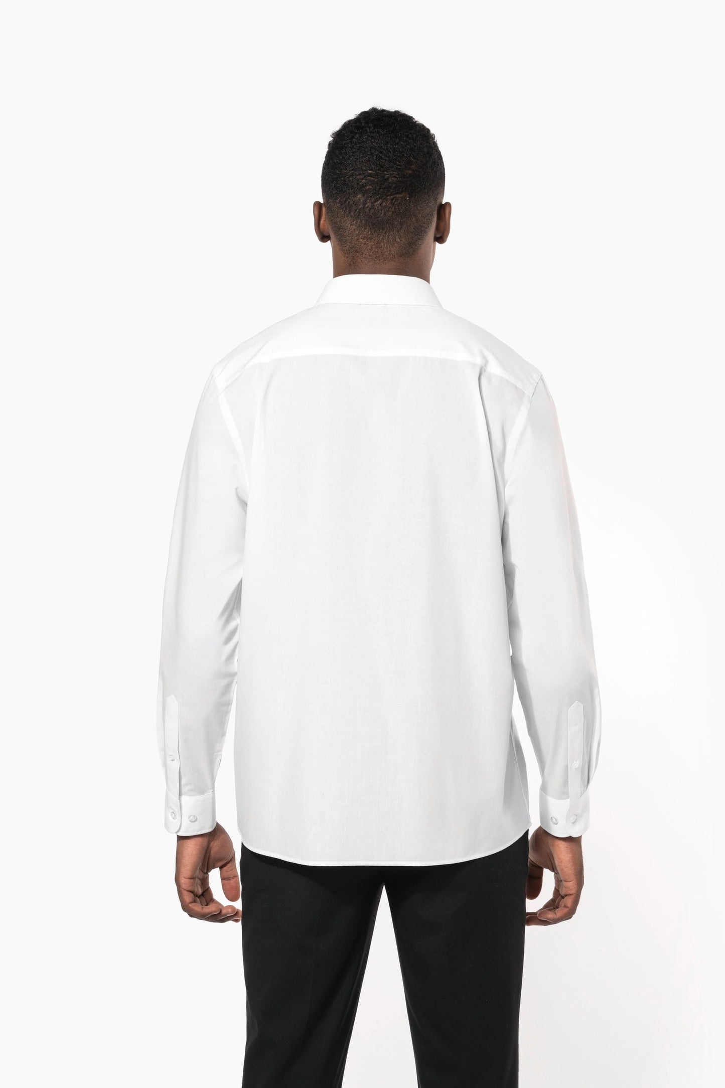 K583 - Camicia popeline policotone uomo facile da lavare