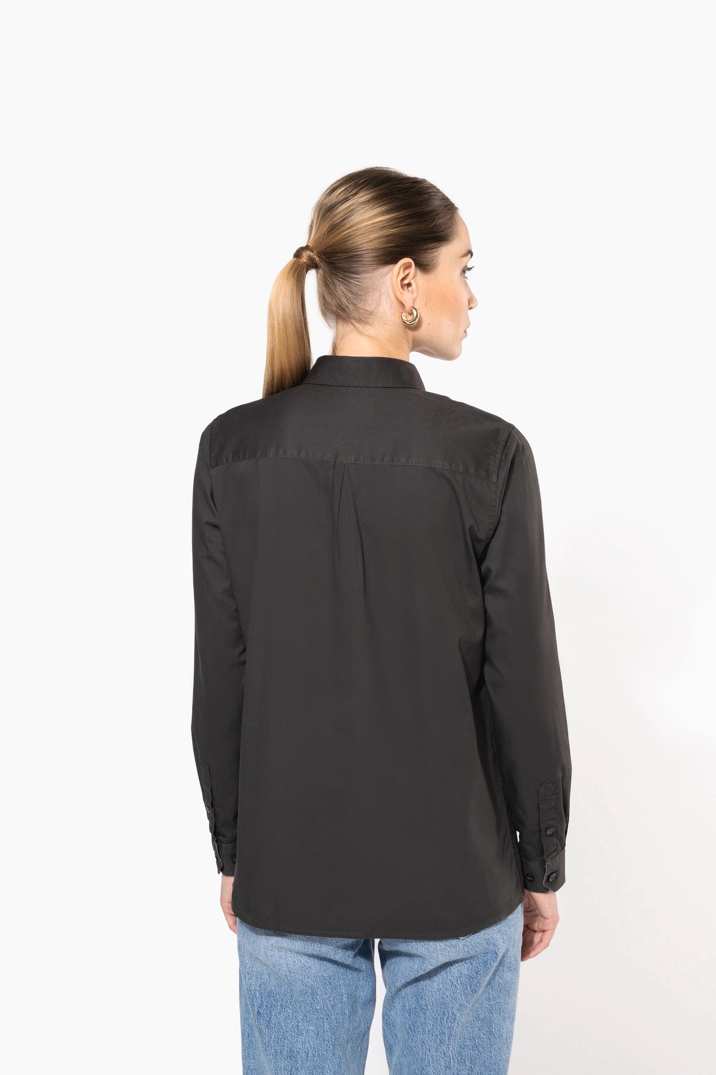 K585 - Camicia donna Nevada in cotone manica lunga