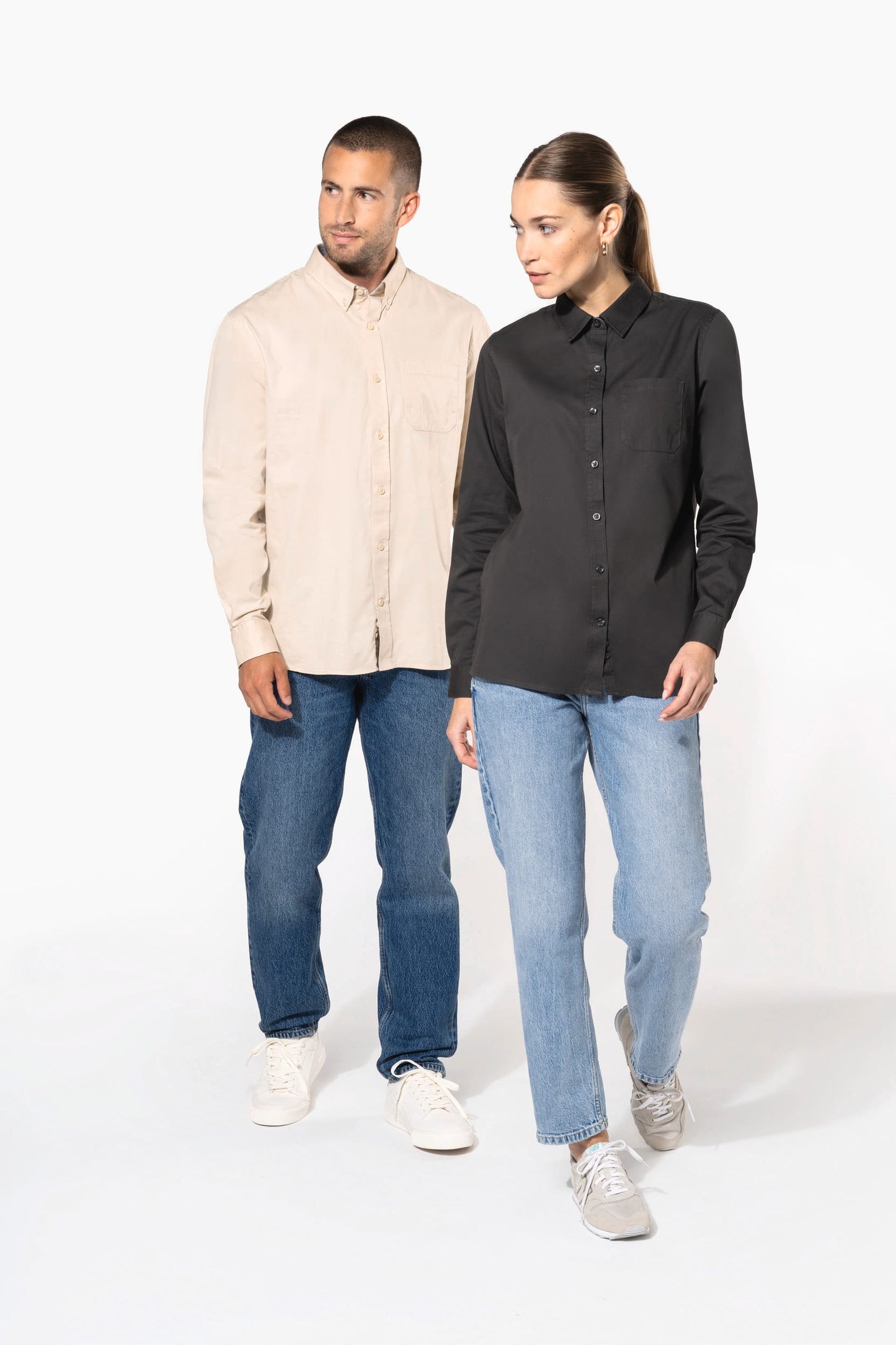 K586 - Camicia uomo Nevada in cotone manica lunga