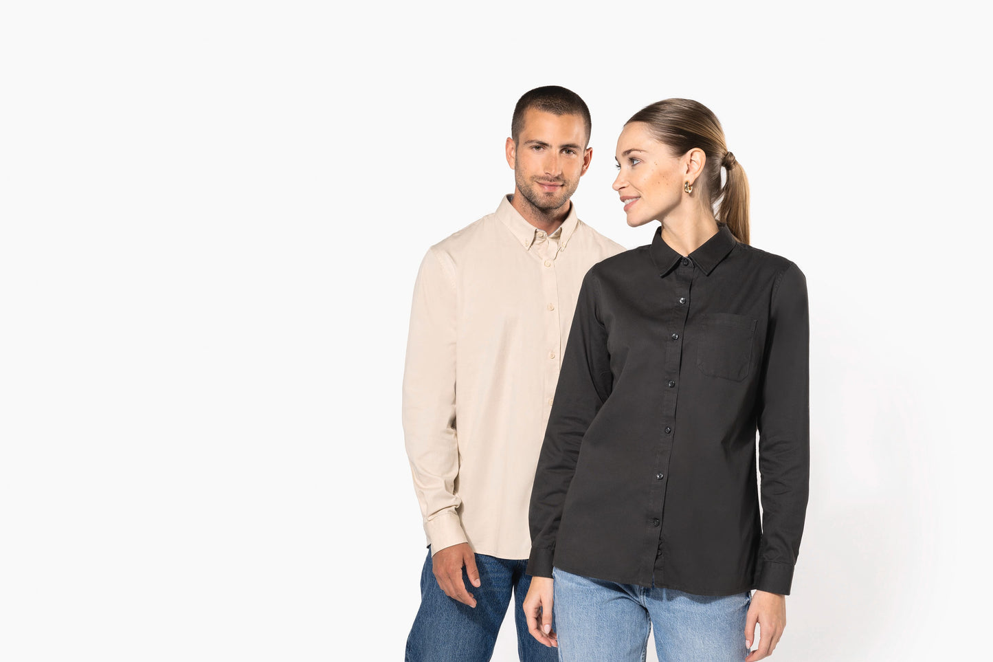 K585 - Camicia donna Nevada in cotone manica lunga