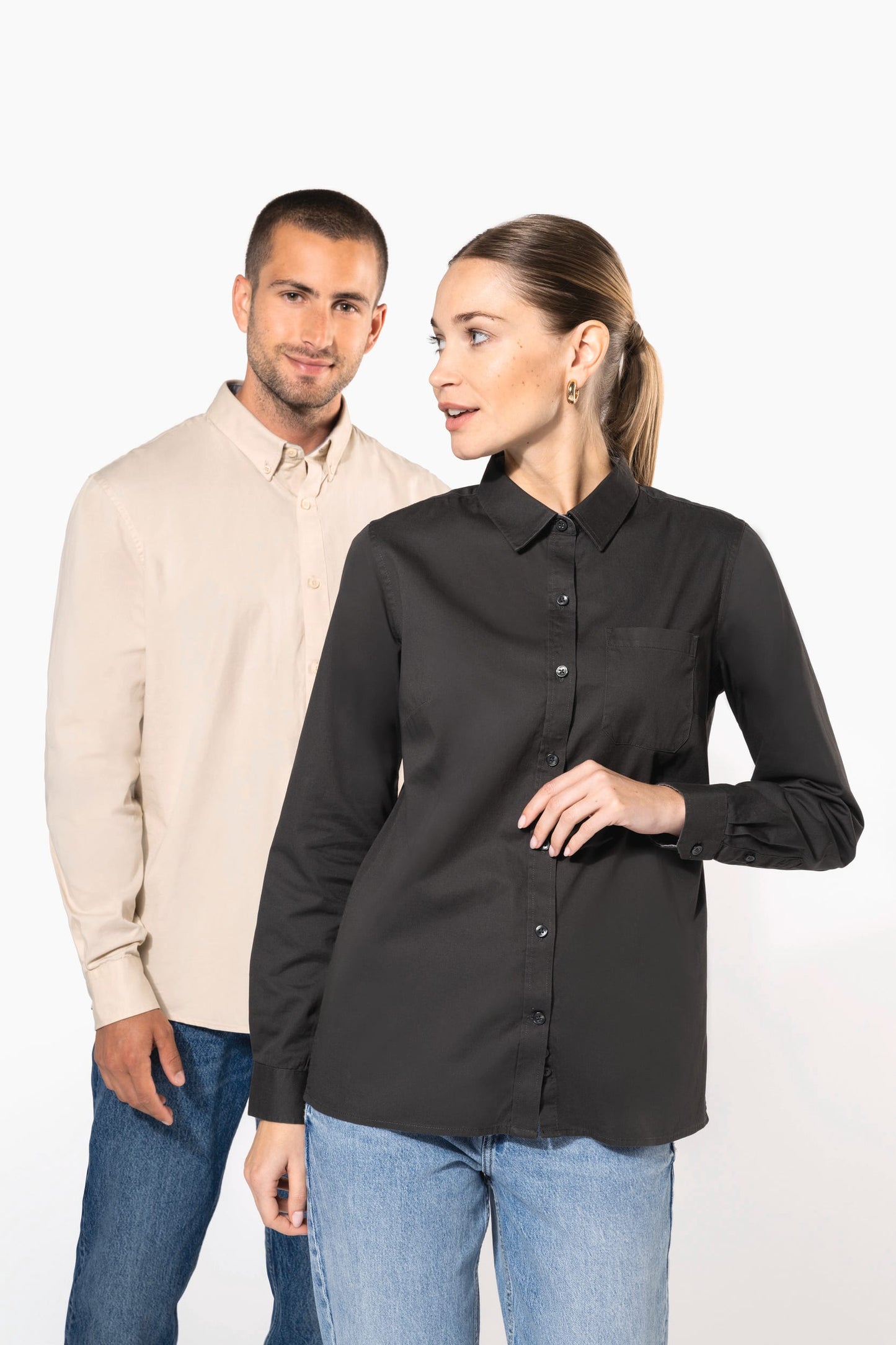 K586 - Camicia uomo Nevada in cotone manica lunga