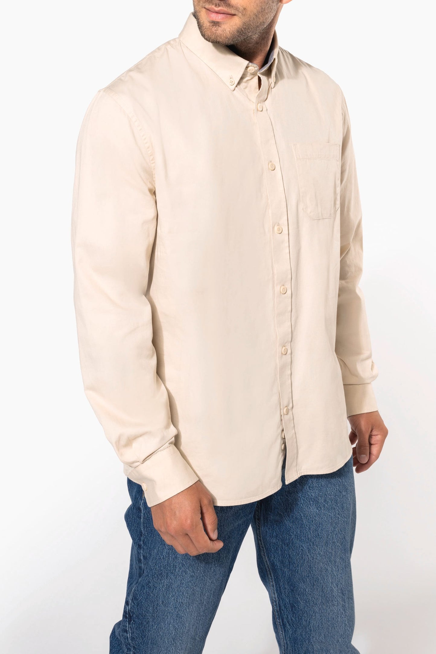 K586 - Camicia uomo Nevada in cotone manica lunga