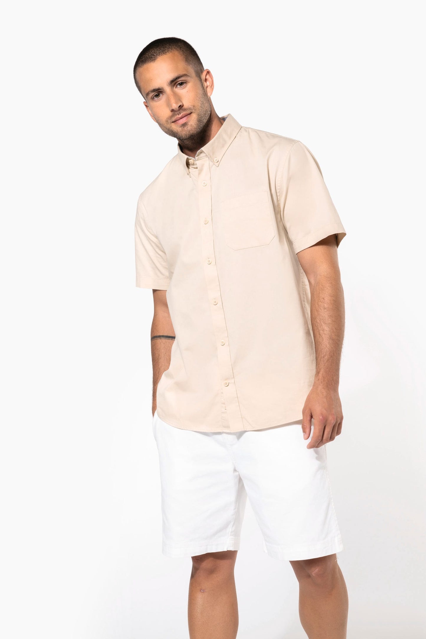 K587 - Camicia uomo Ariana cotone manica corta