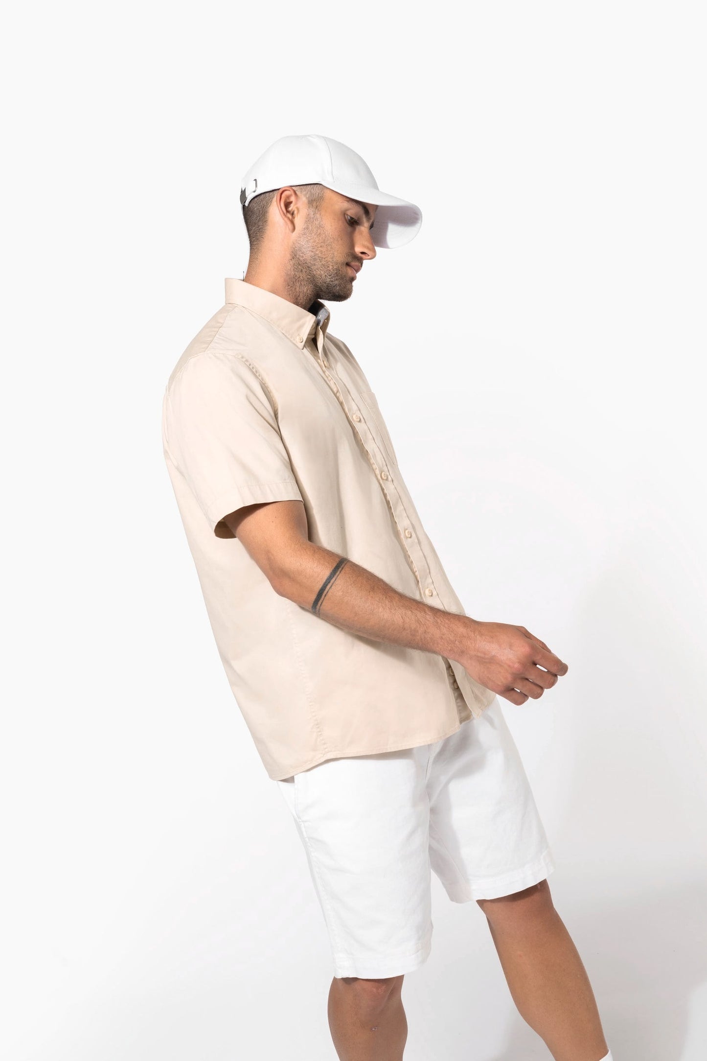 K587 - Camicia uomo Ariana cotone manica corta