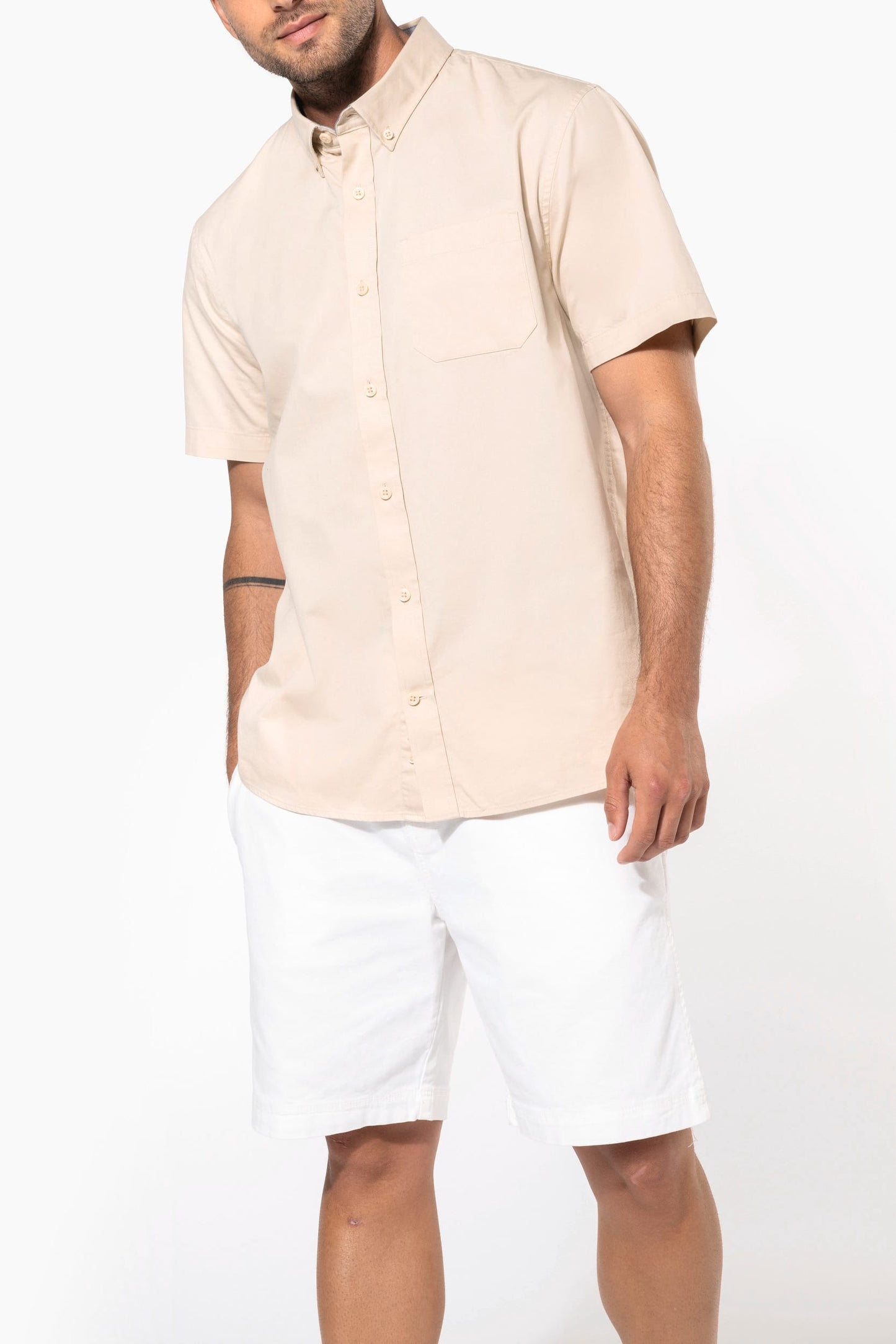 K587 - Camicia uomo Ariana cotone manica corta