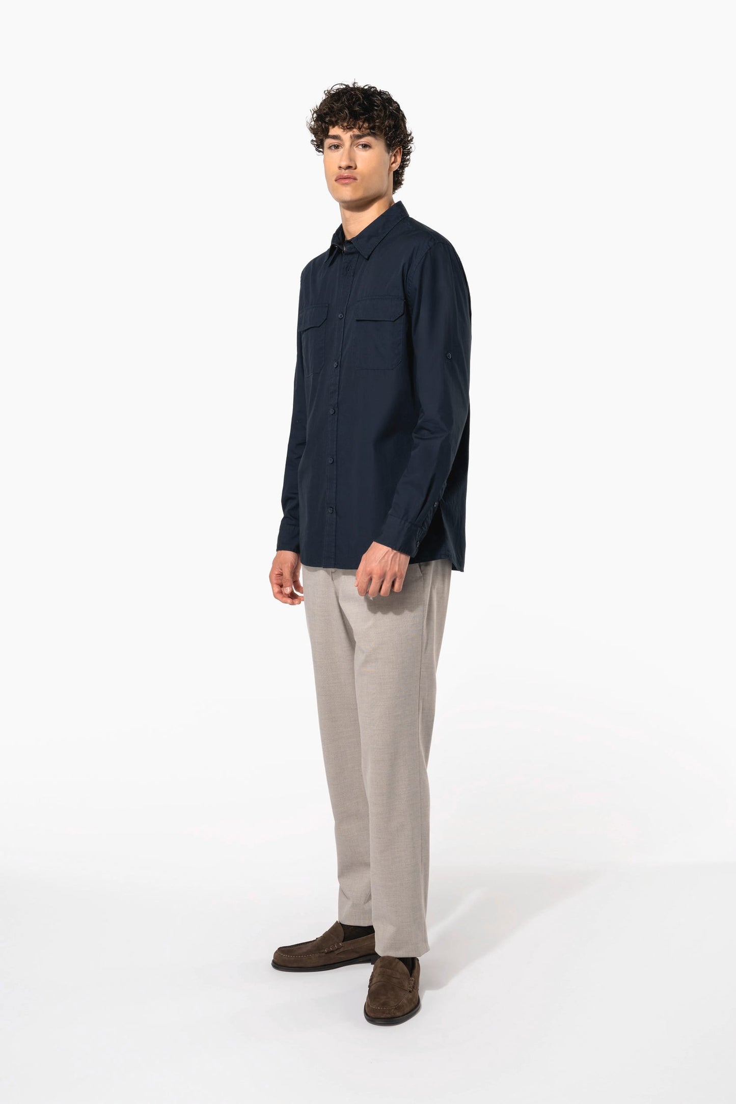 K590 - Camicia safari maniche lunghe