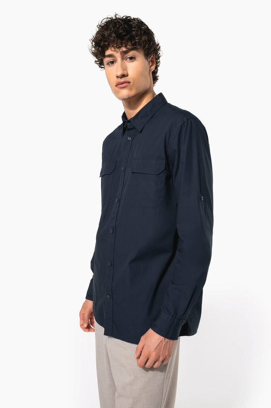 K590 - Camicia safari maniche lunghe
