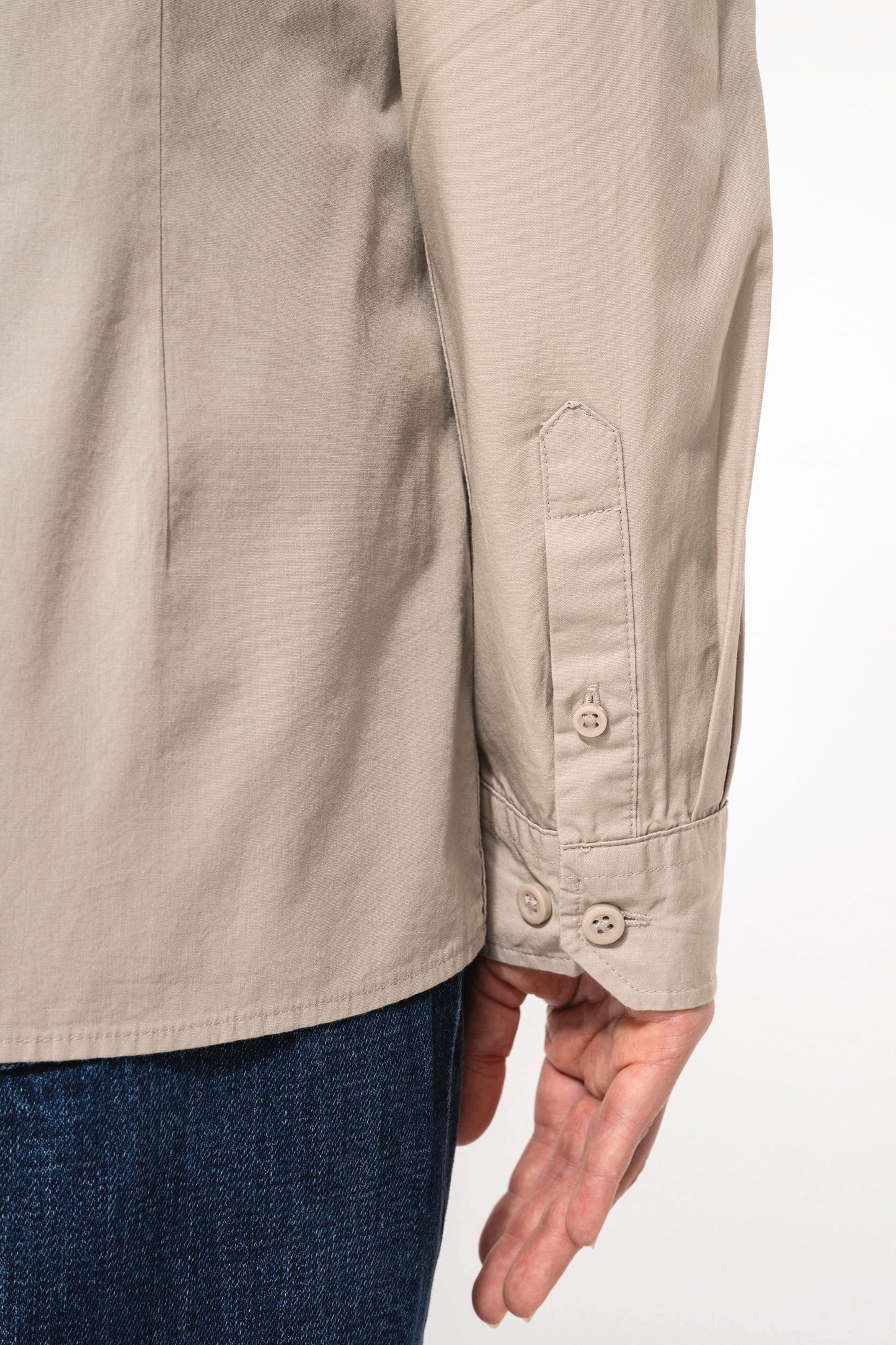 K591 - Camicia donna safari maniche lunghe