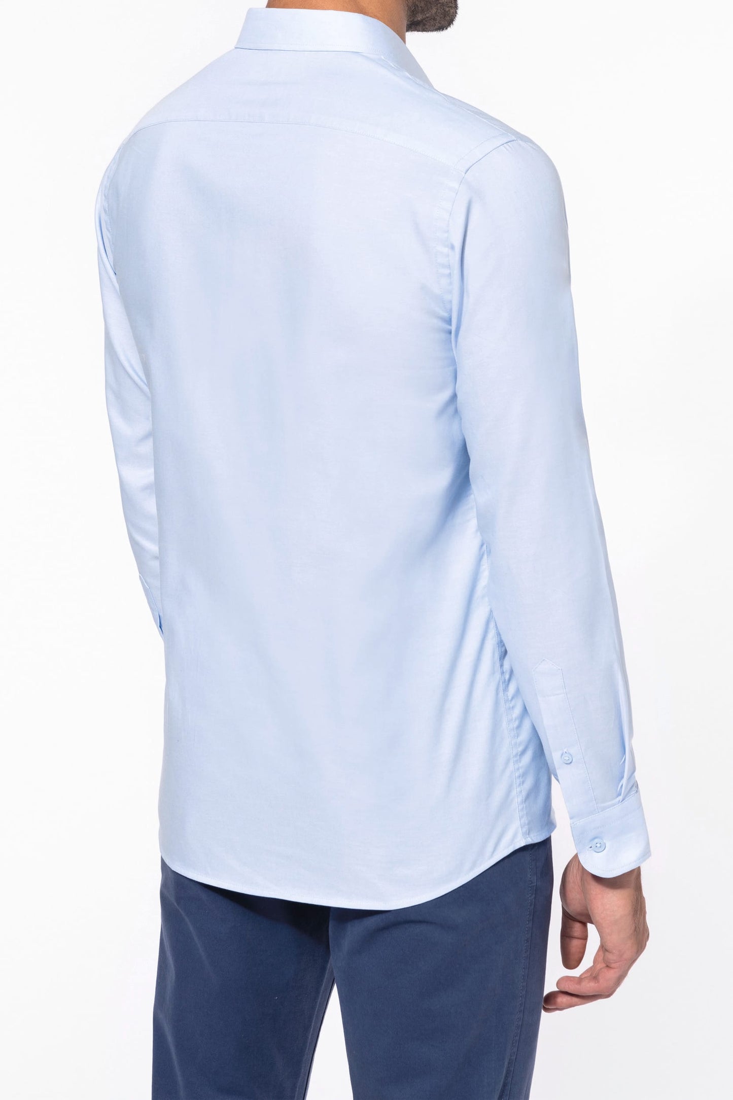 K595 - Camicia Oxford maniche lunghe uomo