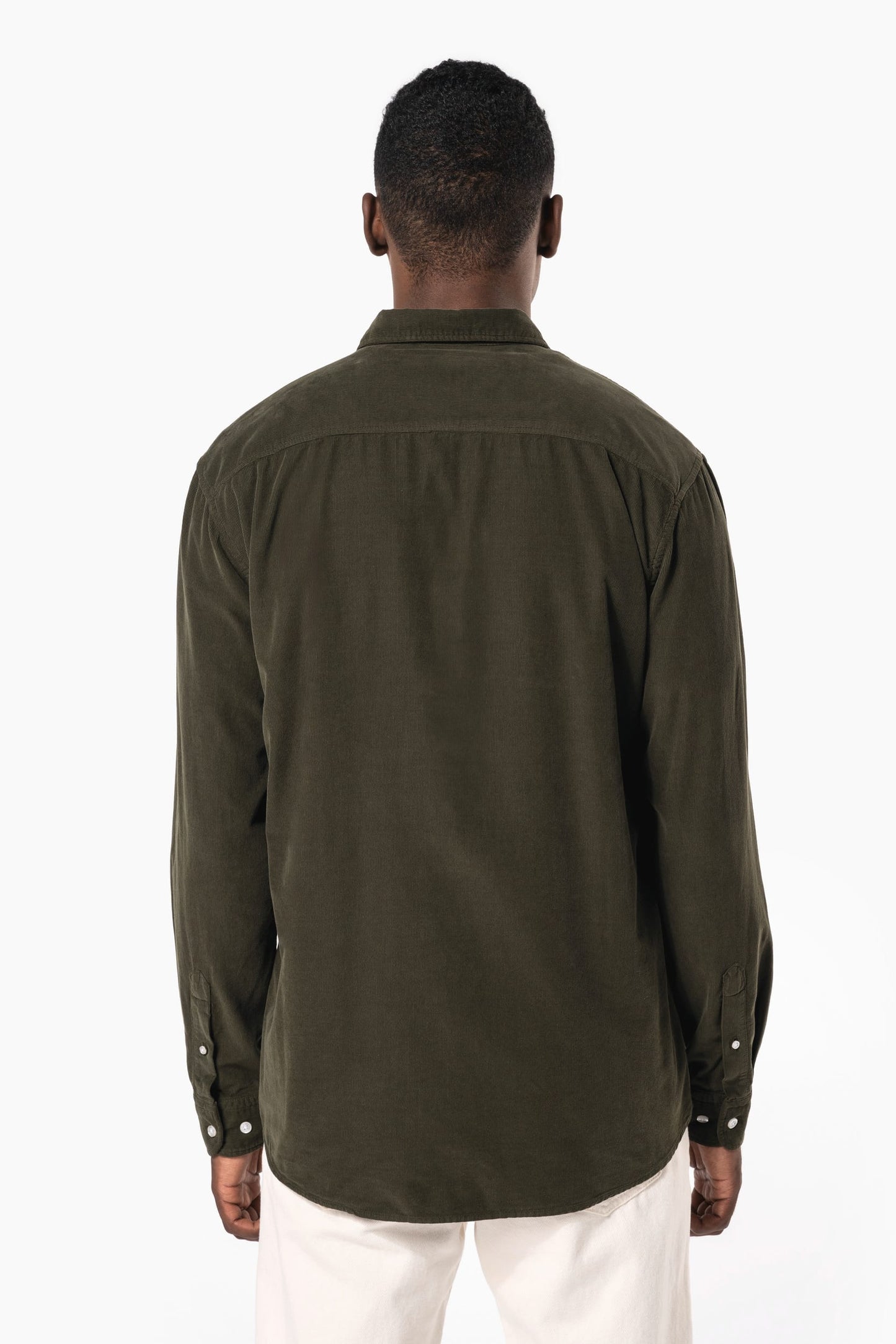 K599 - Camicia uomo maniche lunghe in velluto