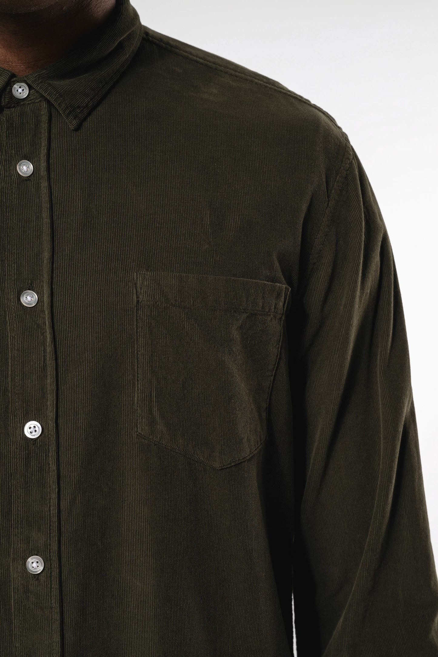 K599 - Camicia uomo maniche lunghe in velluto