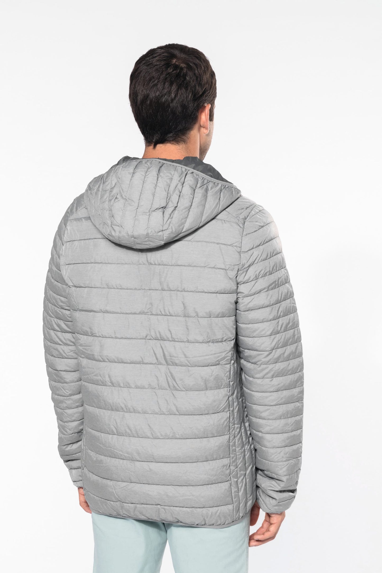 K6110 - Piumino uomo leggero con cappuccio