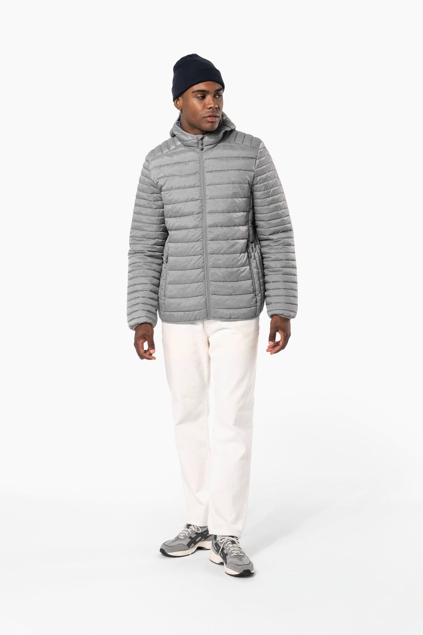 K6110 - Piumino uomo leggero con cappuccio